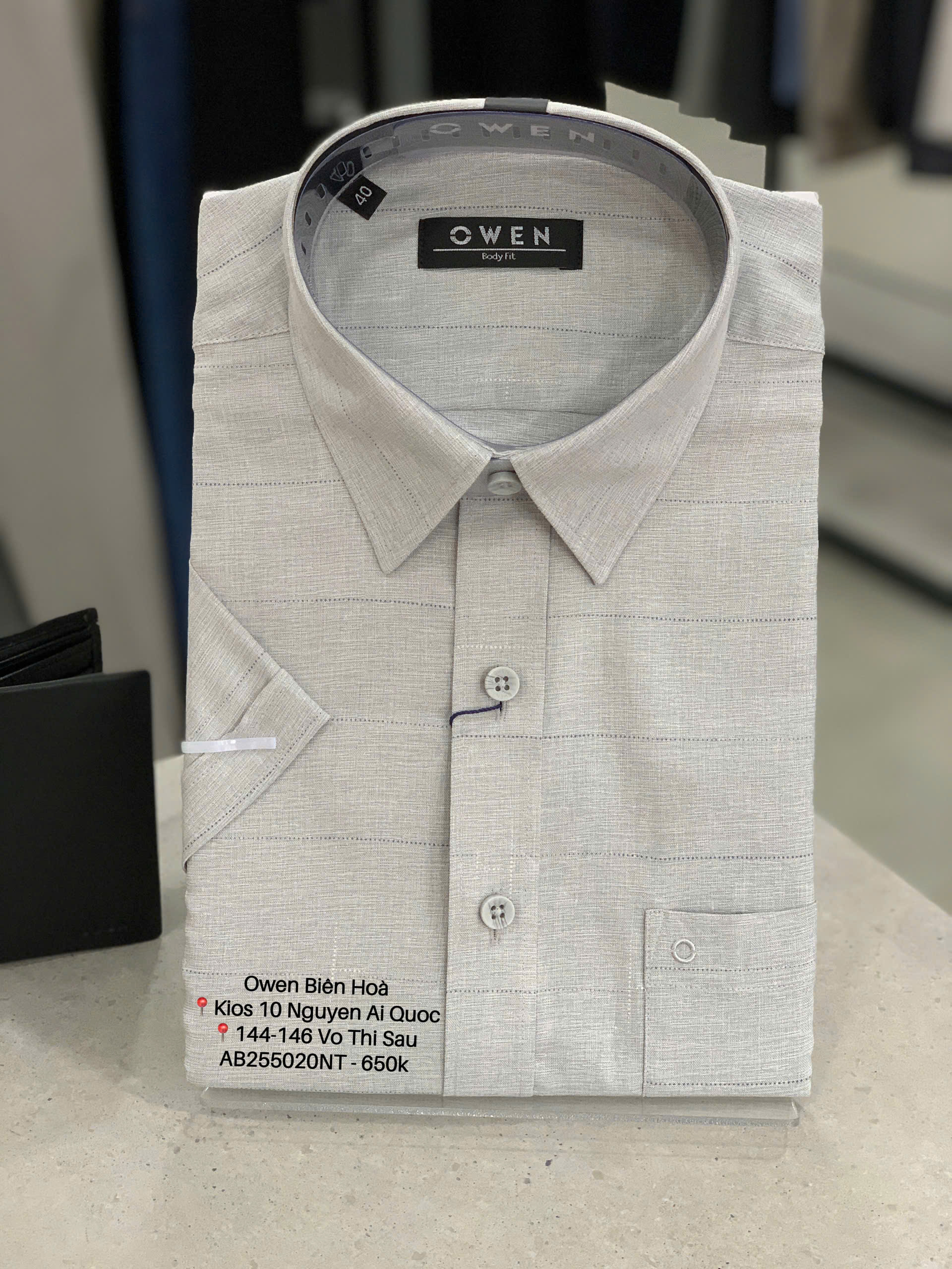 ÁO SƠ MI NGẮN TAY AB255020NT