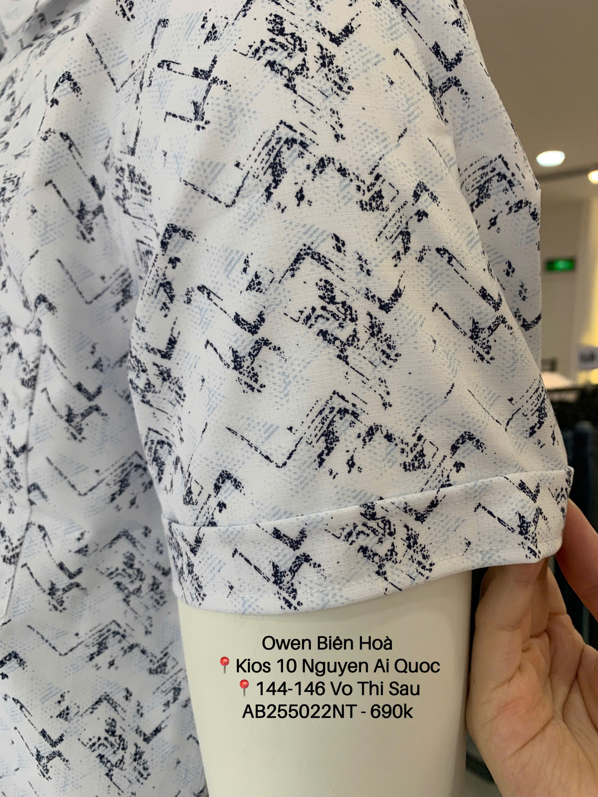 ÁO SƠ MI NGẮN TAY AB255022NT