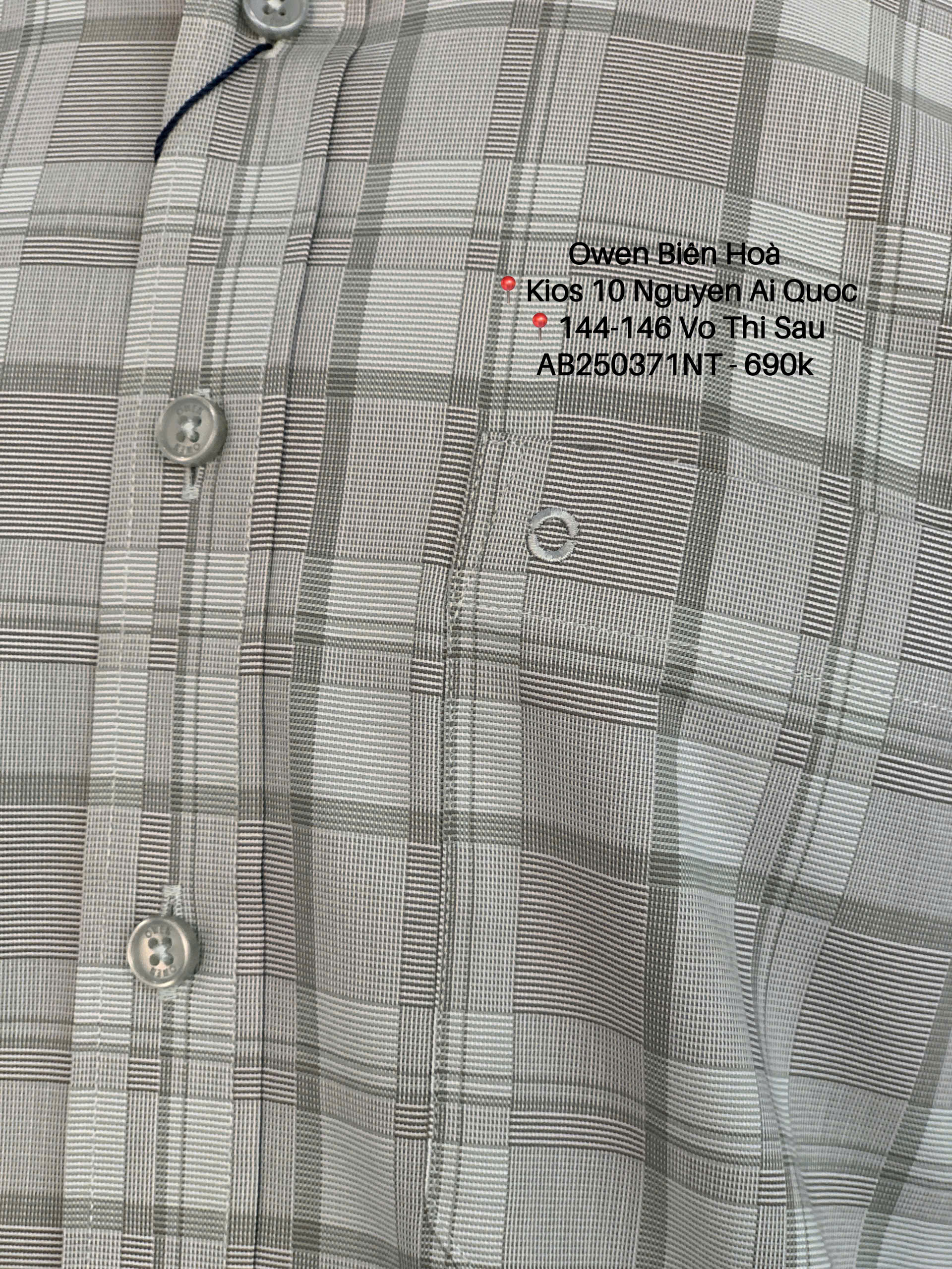 ÁO SƠ MI NGẮN TAY AB250371NT