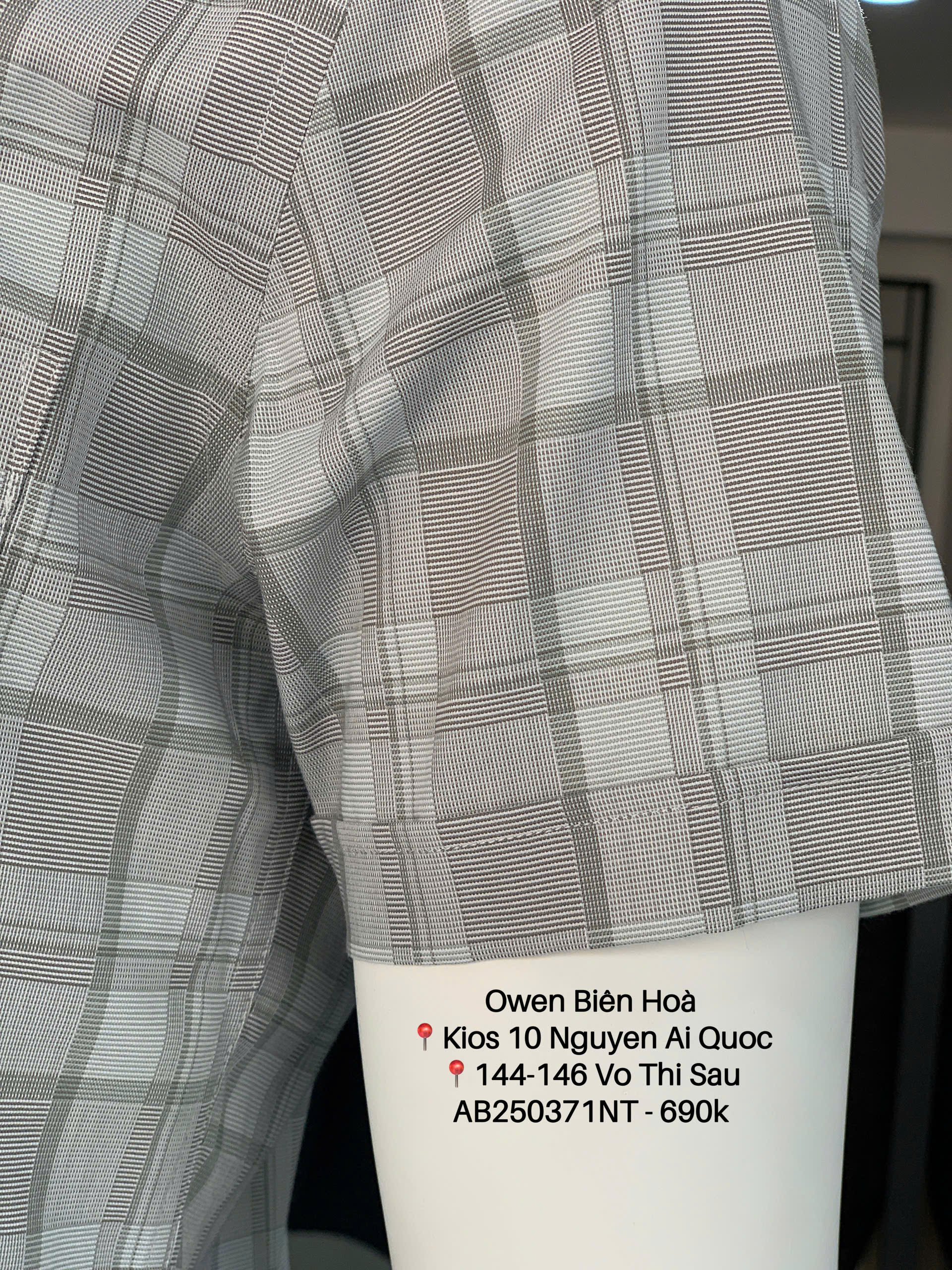 ÁO SƠ MI NGẮN TAY AB250371NT