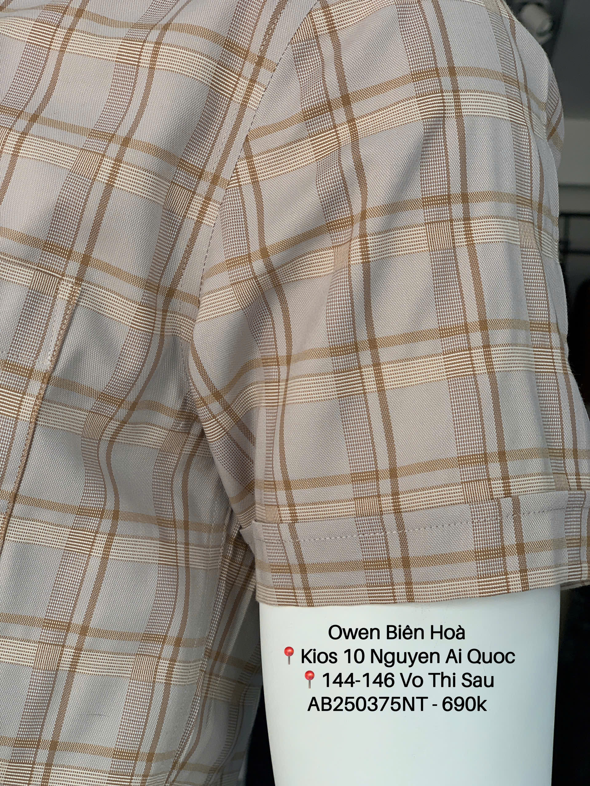 ÁO SƠ MI NGẮN TAY AB250375NT