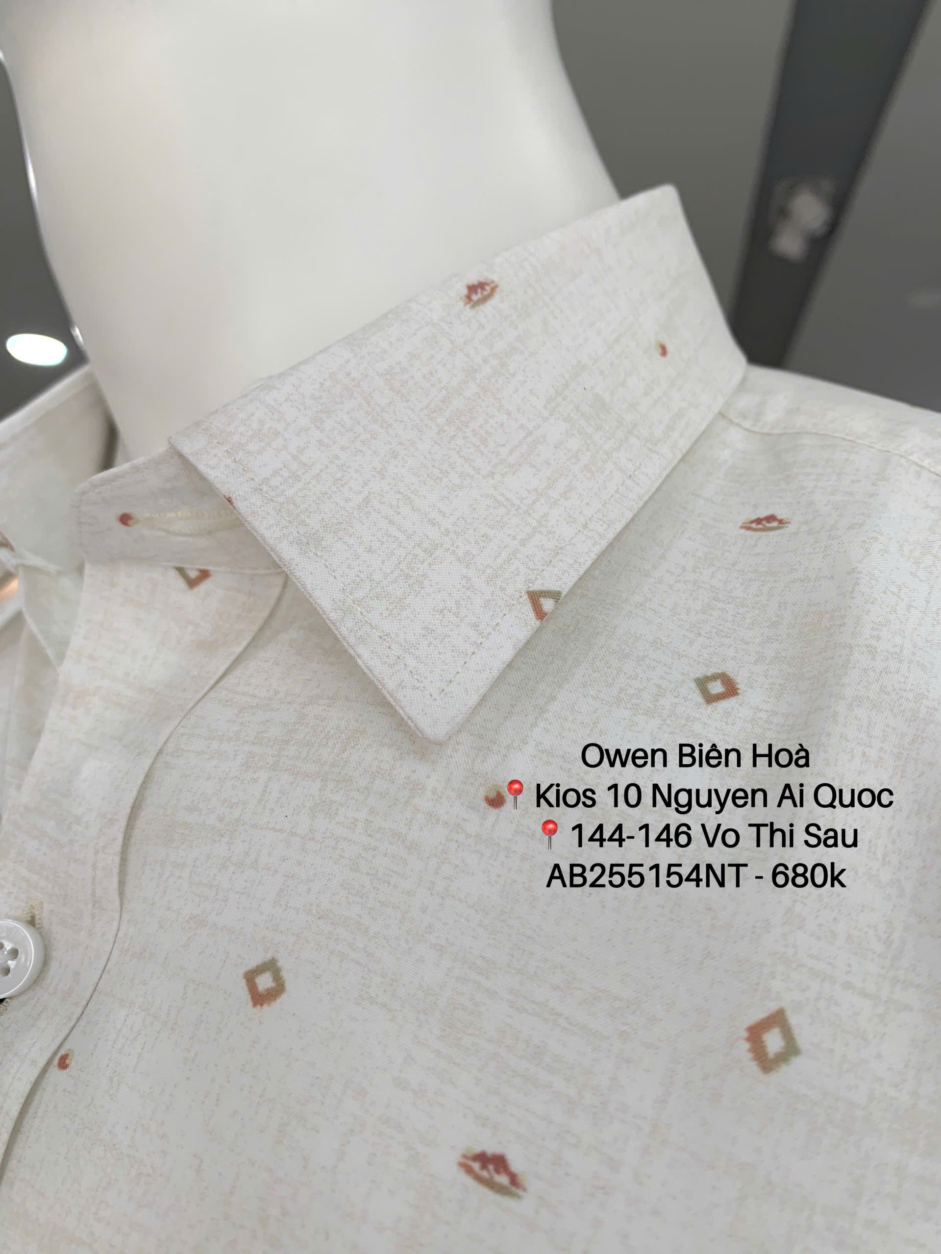 ÁO SƠ MI NGẮN TAY AB255154NT