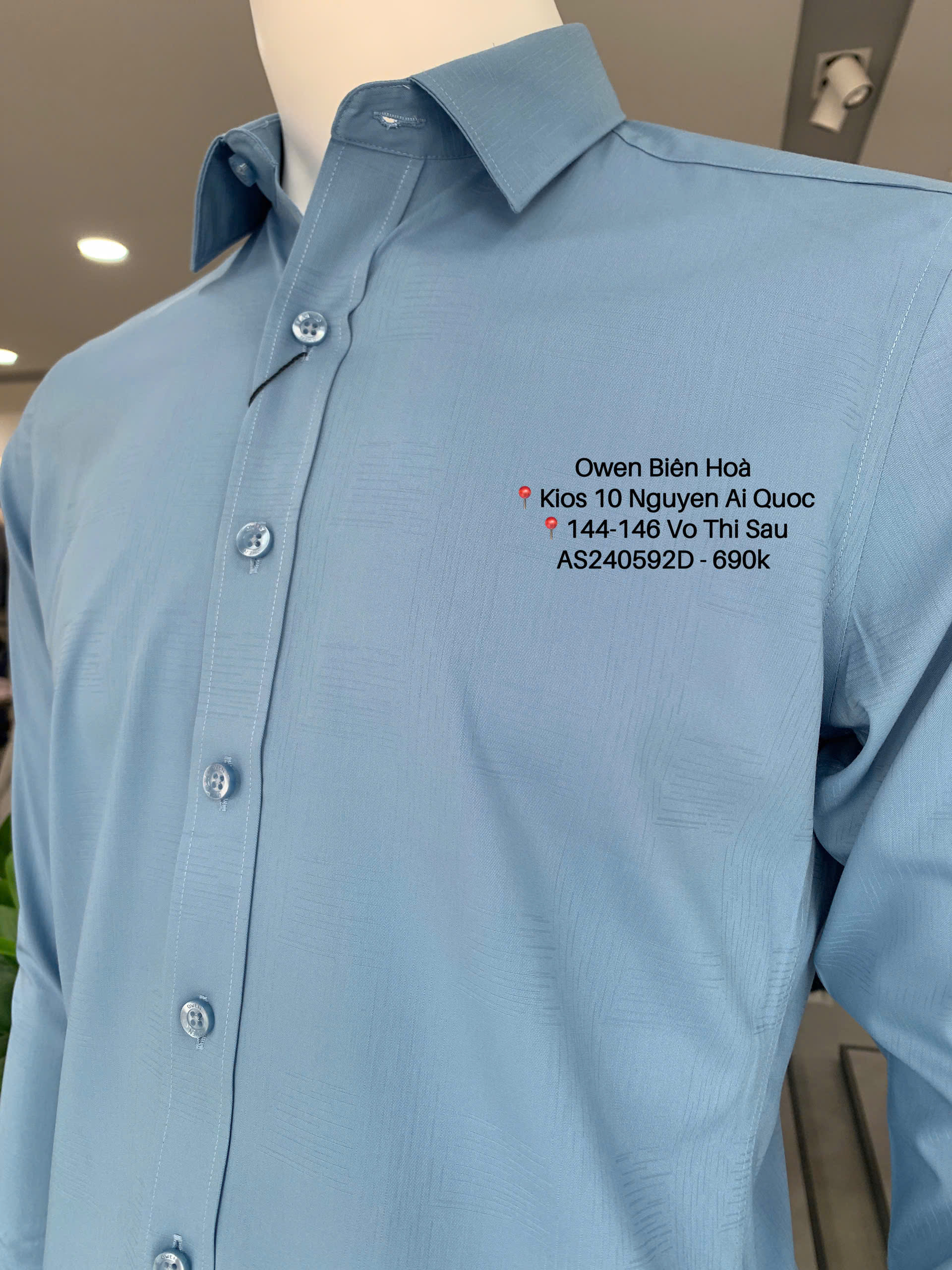 ÁO SƠ MI DÀI TAY AS240592D