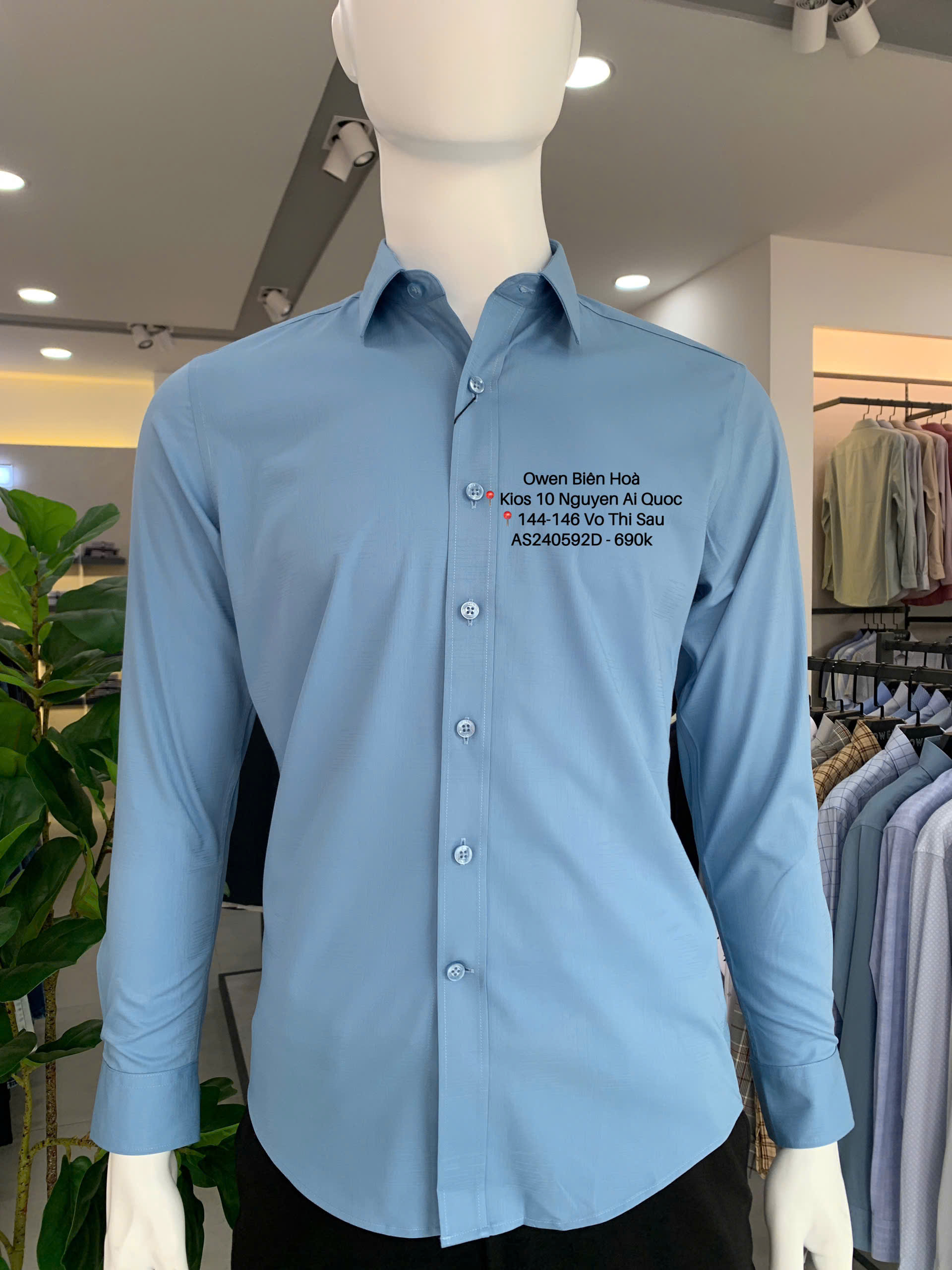 ÁO SƠ MI DÀI TAY AS240592D