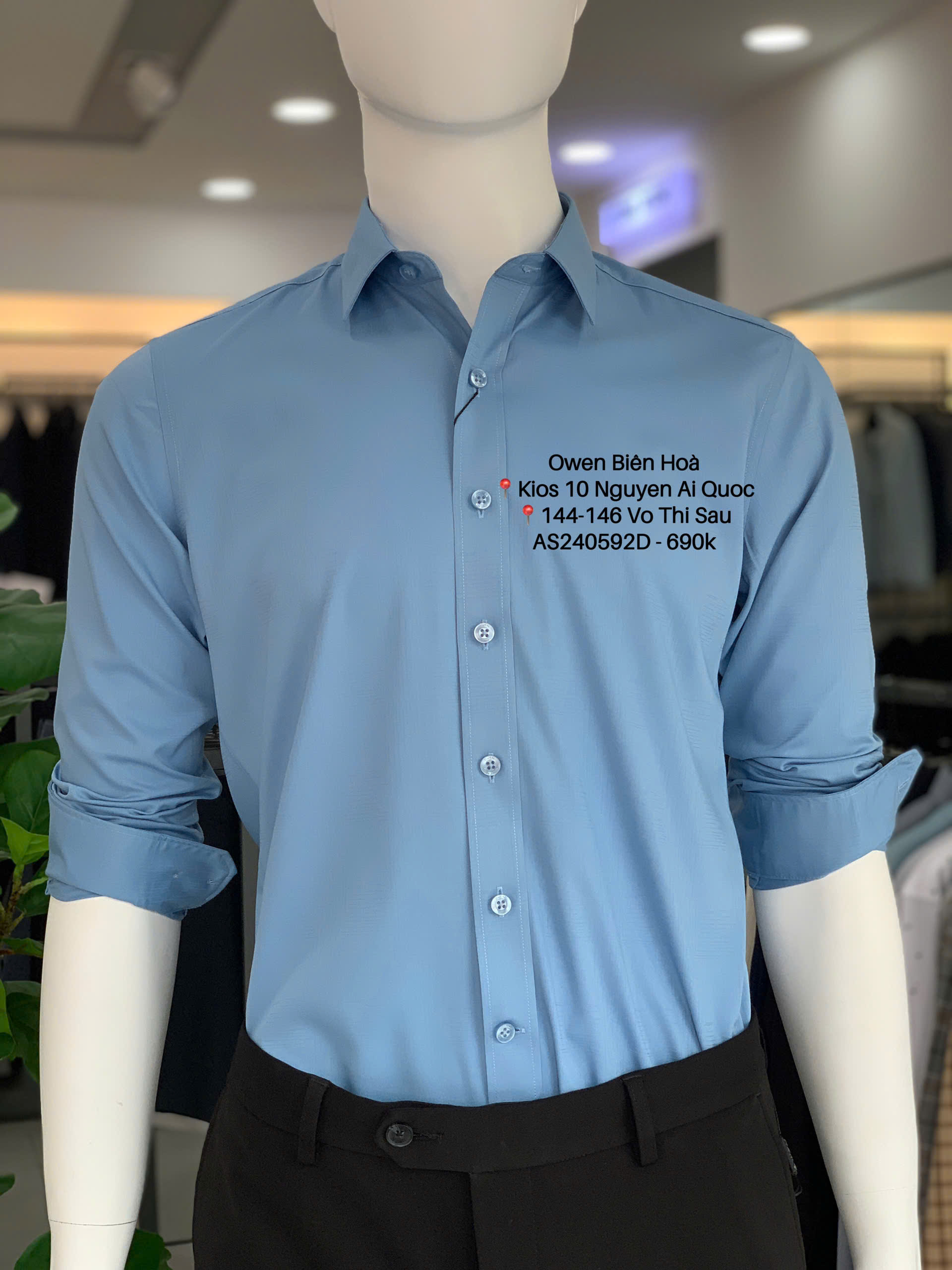 ÁO SƠ MI DÀI TAY AS240592D