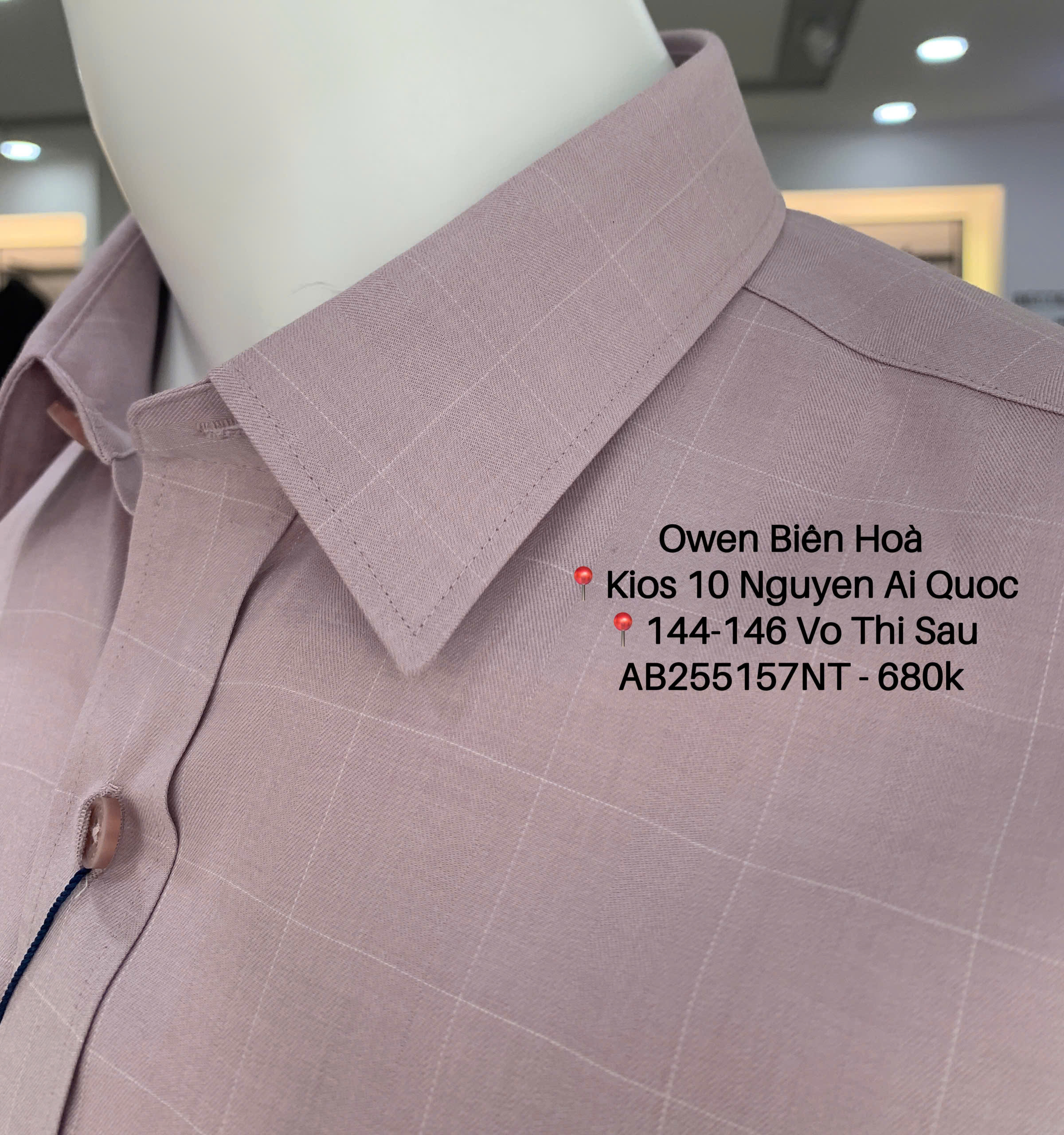 ÁO SƠ MI NGẮN TAY AB255157NT