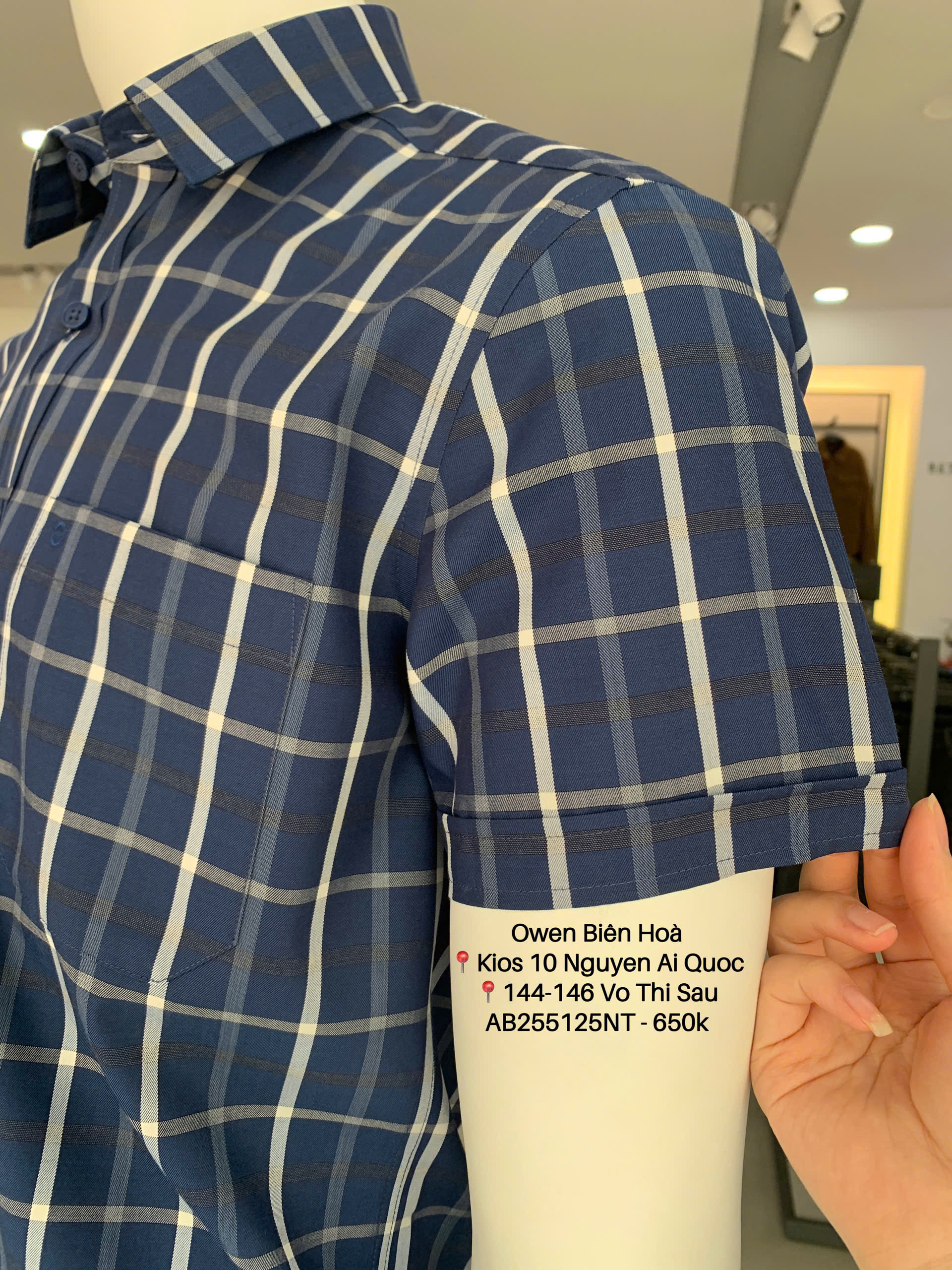 ÁO SƠ MI NGẮN TAY AB255125NT