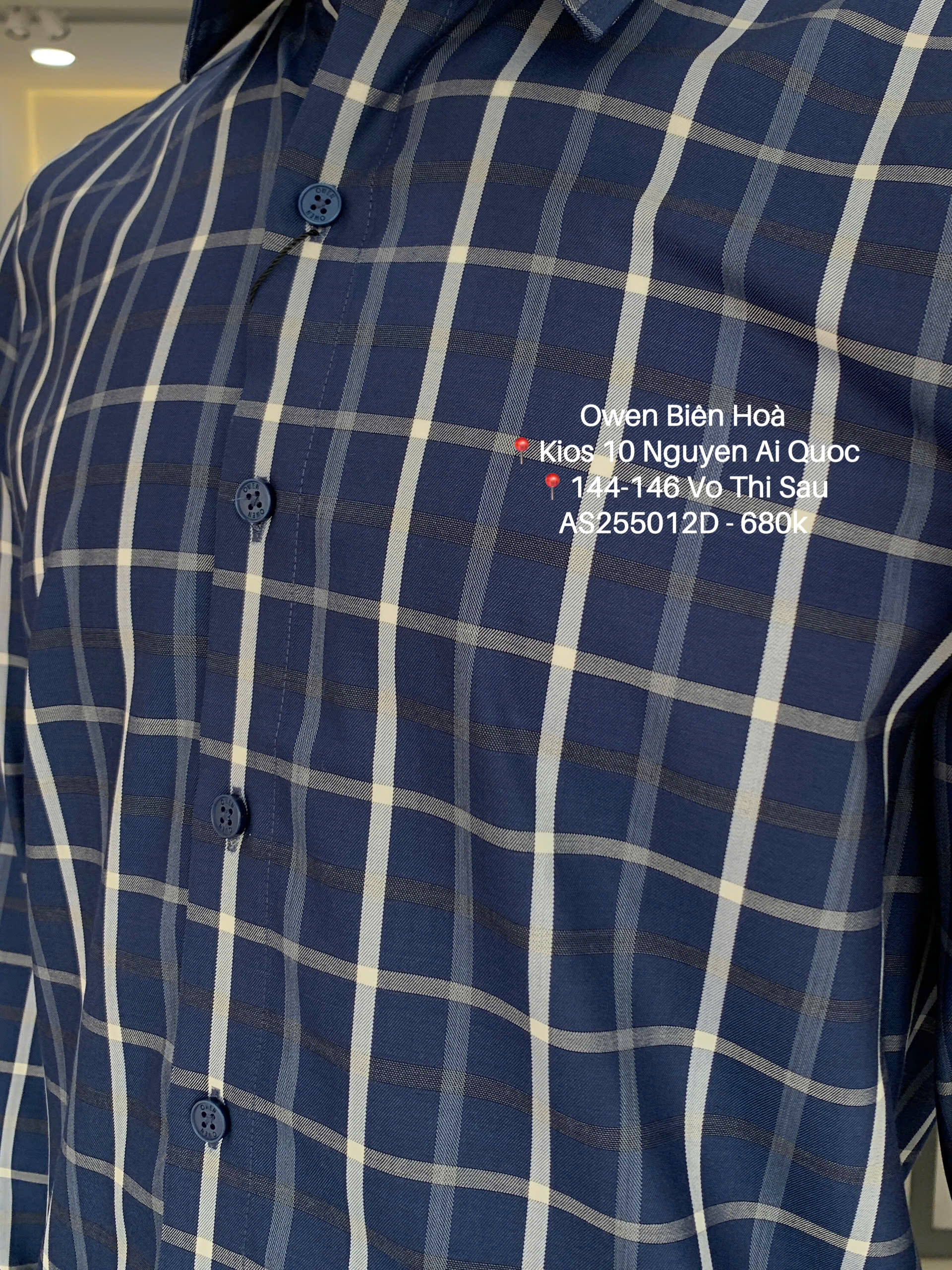 ÁO SƠ MI DÀI TAY AS255012D không túi