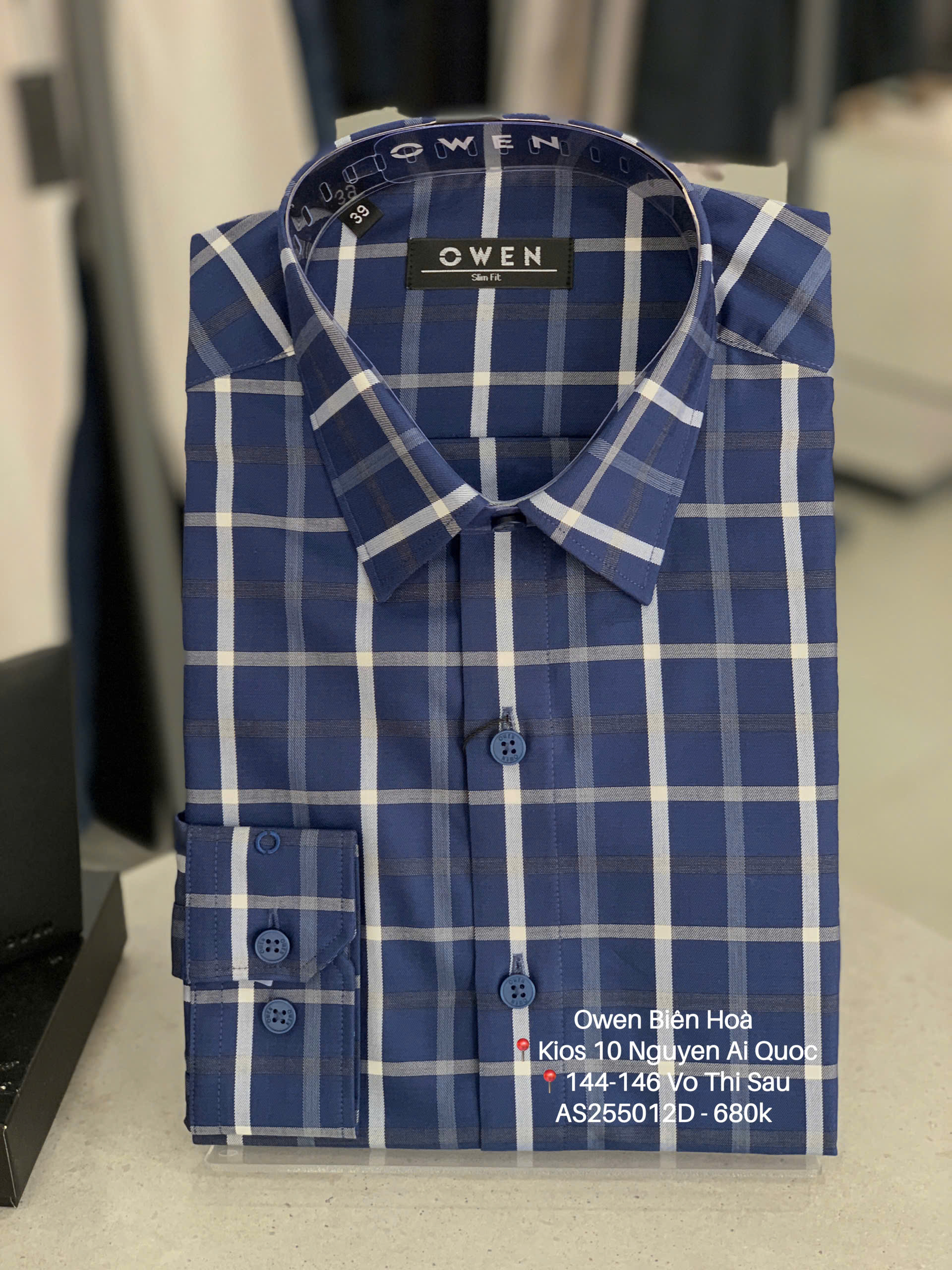 ÁO SƠ MI DÀI TAY AS255012D không túi