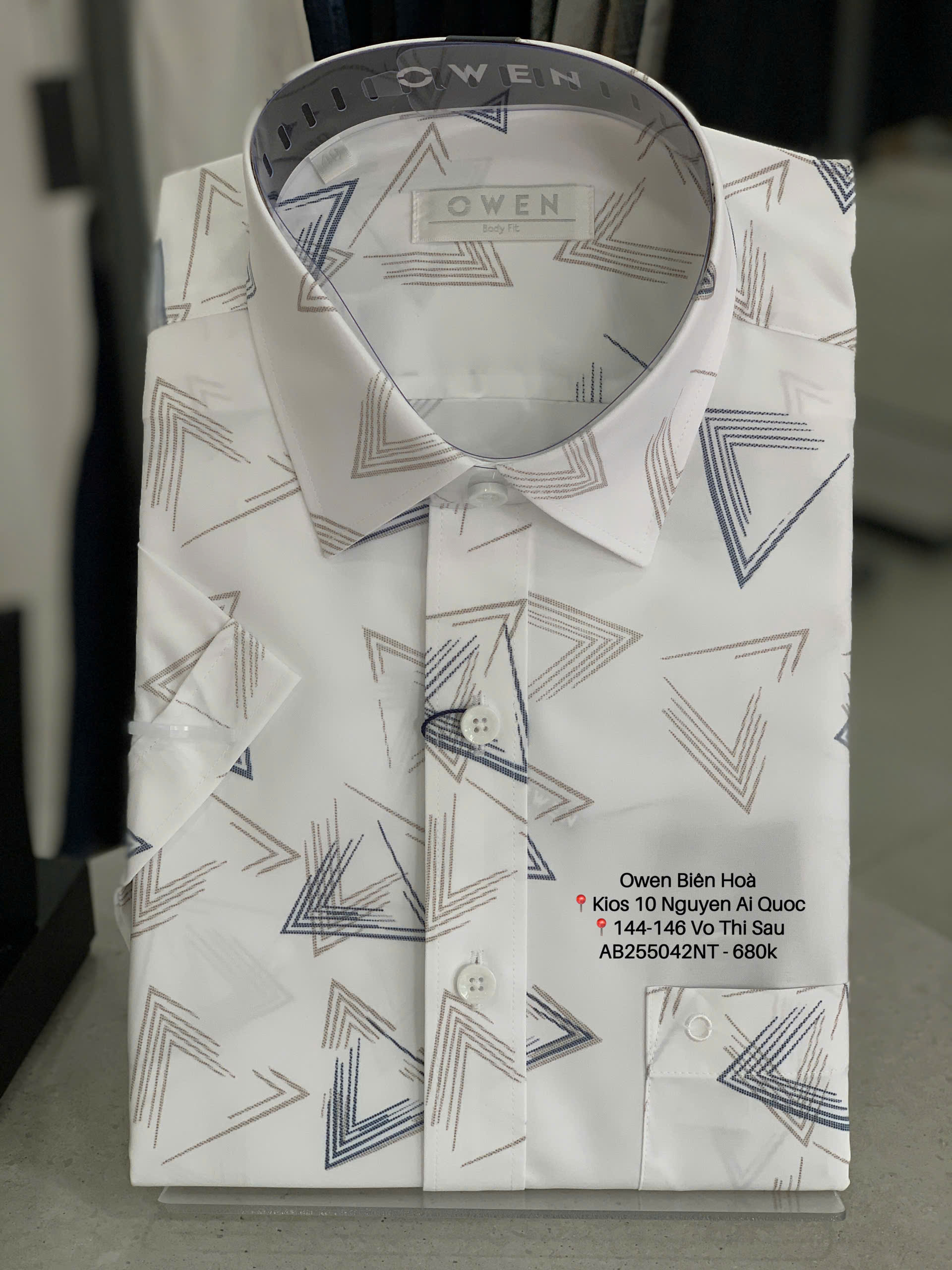 ÁO SƠ MI NGẮN TAY AB255042NT