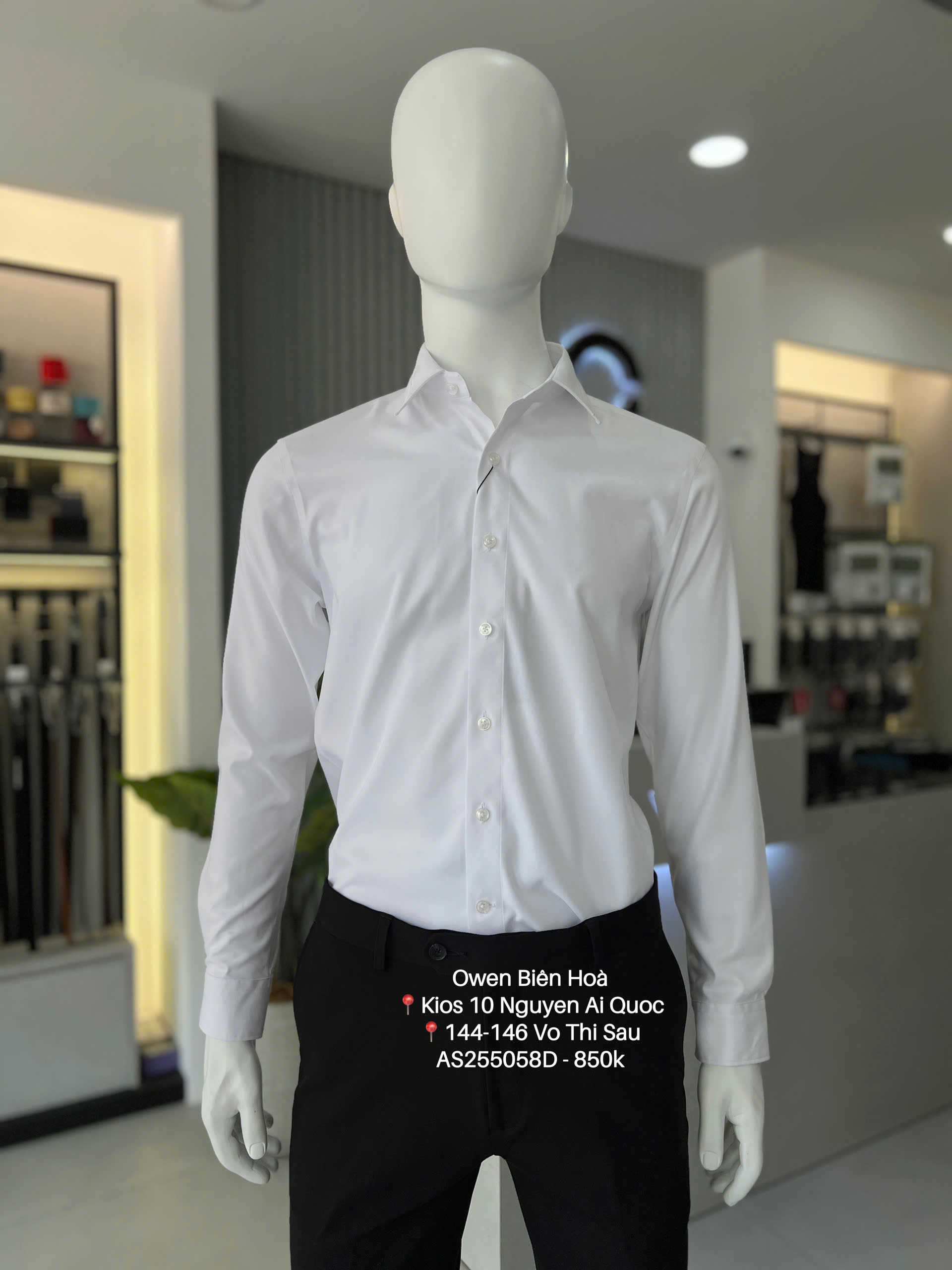 ÁO SƠ MI DÀI TAY AS255058D