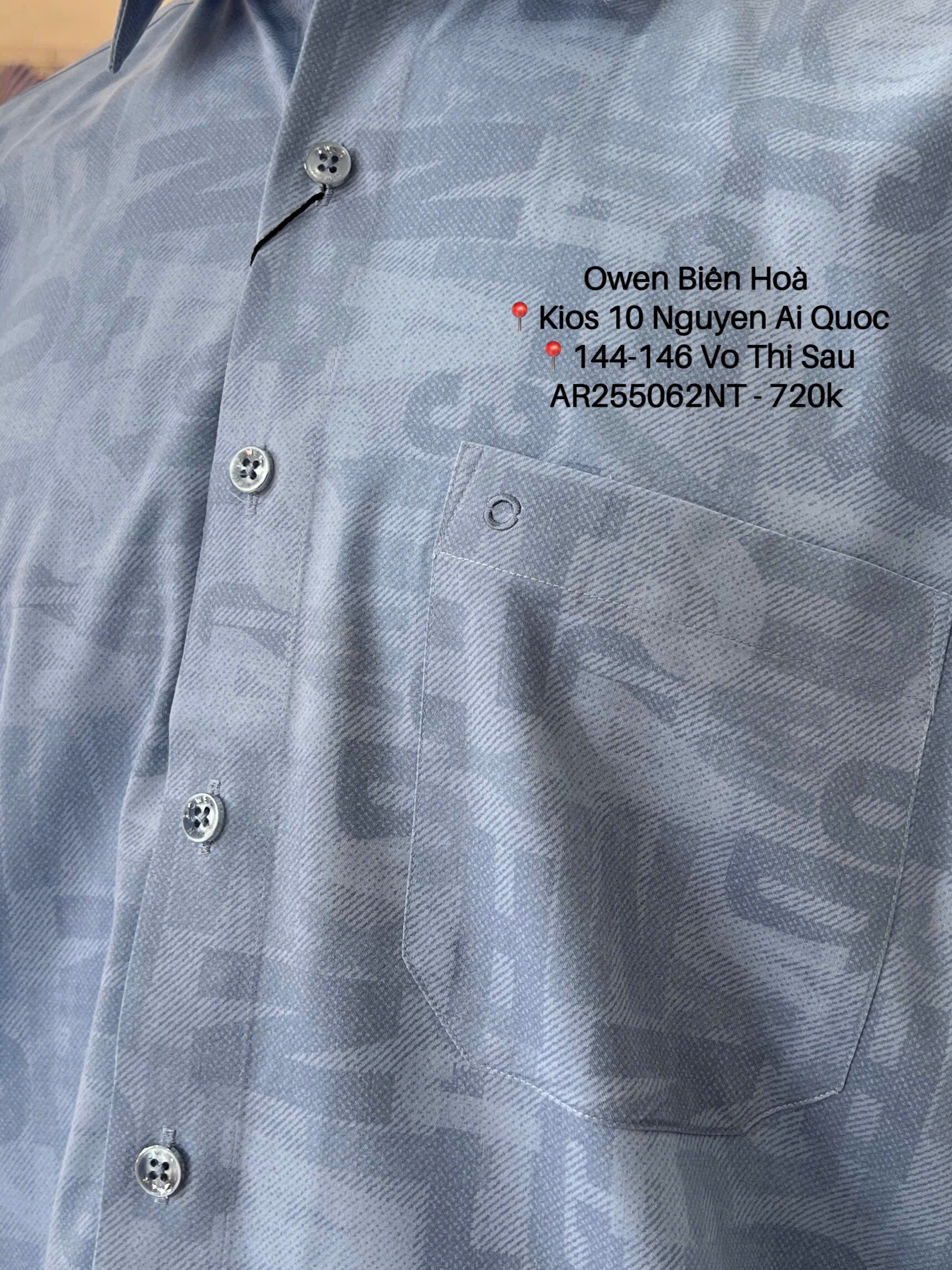 ÁO SƠ MI NGẮN TAY AR255062NT