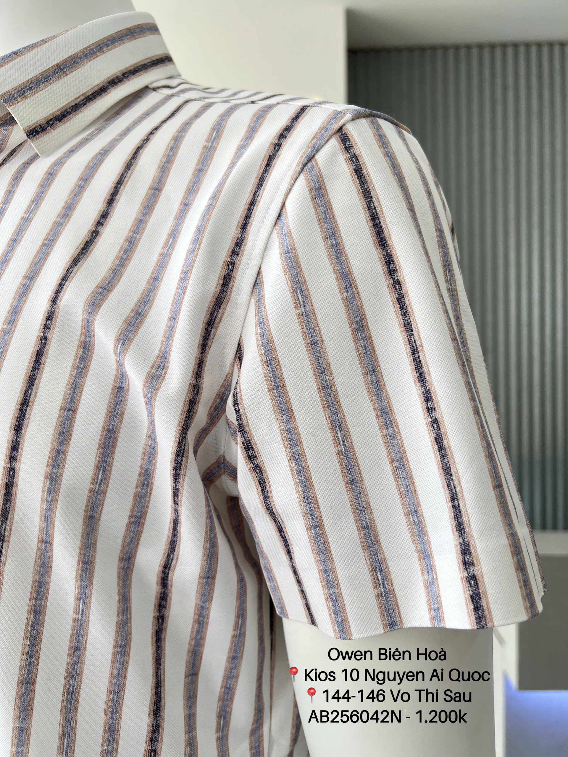 ÁO SƠ MI NGẮN TAY AB256042N