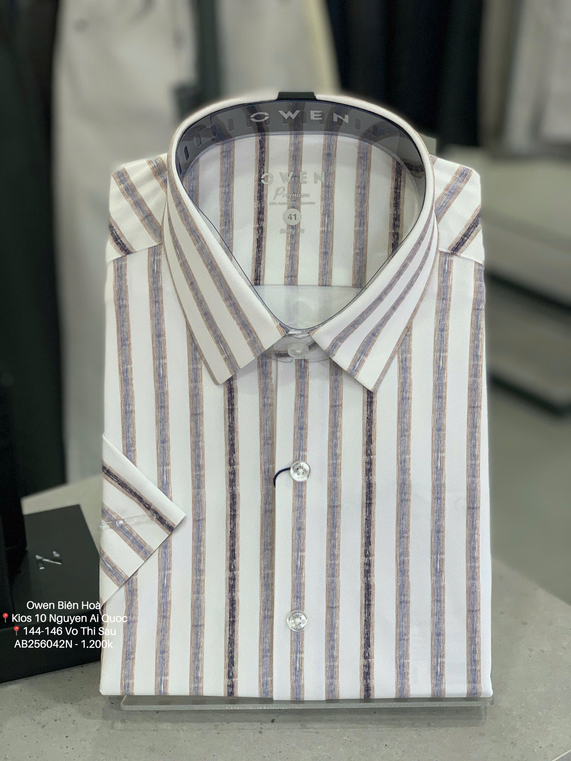 ÁO SƠ MI NGẮN TAY AB256042N