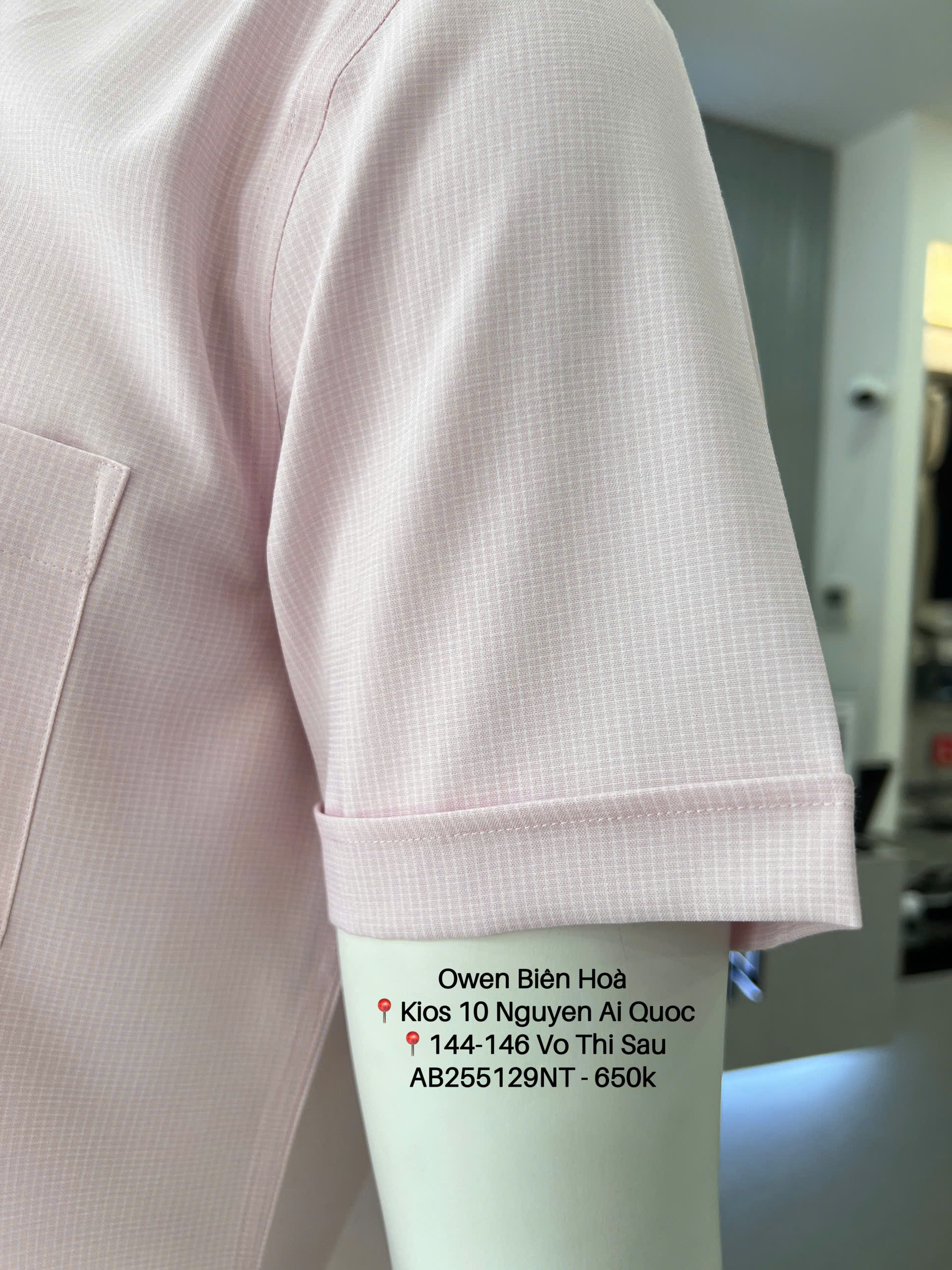 ÁO SƠ MI NGẮN TAY AB255129NT