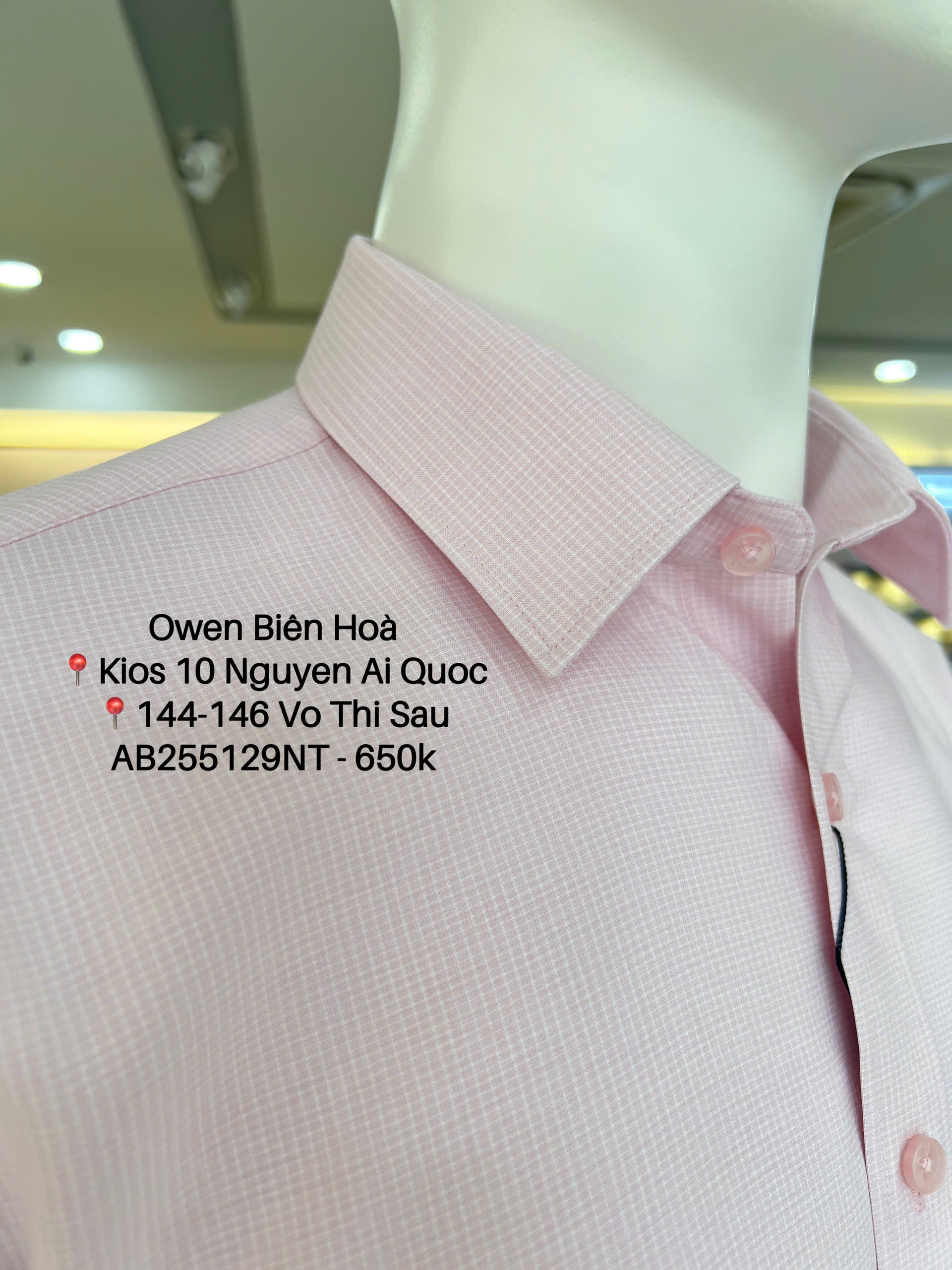 ÁO SƠ MI NGẮN TAY AB255129NT