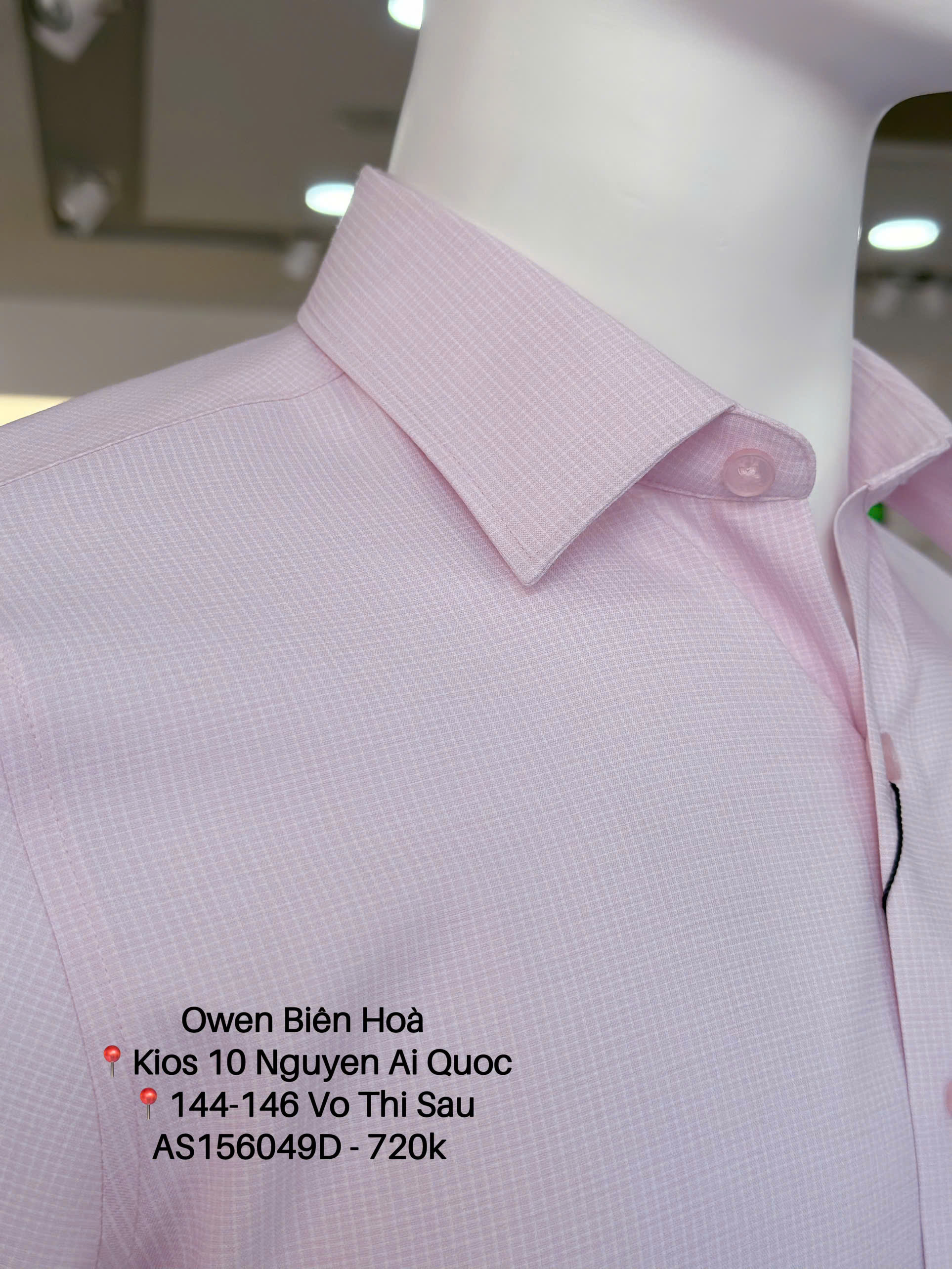 ÁO SƠ MI DÀI TAY KHÔNG TÚI AR256049D