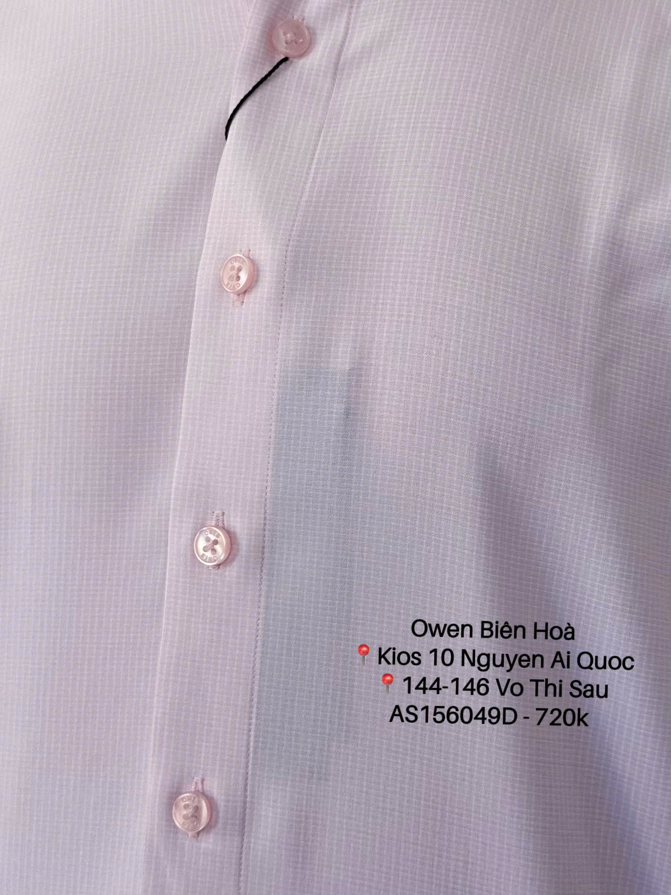 ÁO SƠ MI DÀI TAY KHÔNG TÚI AR256049D