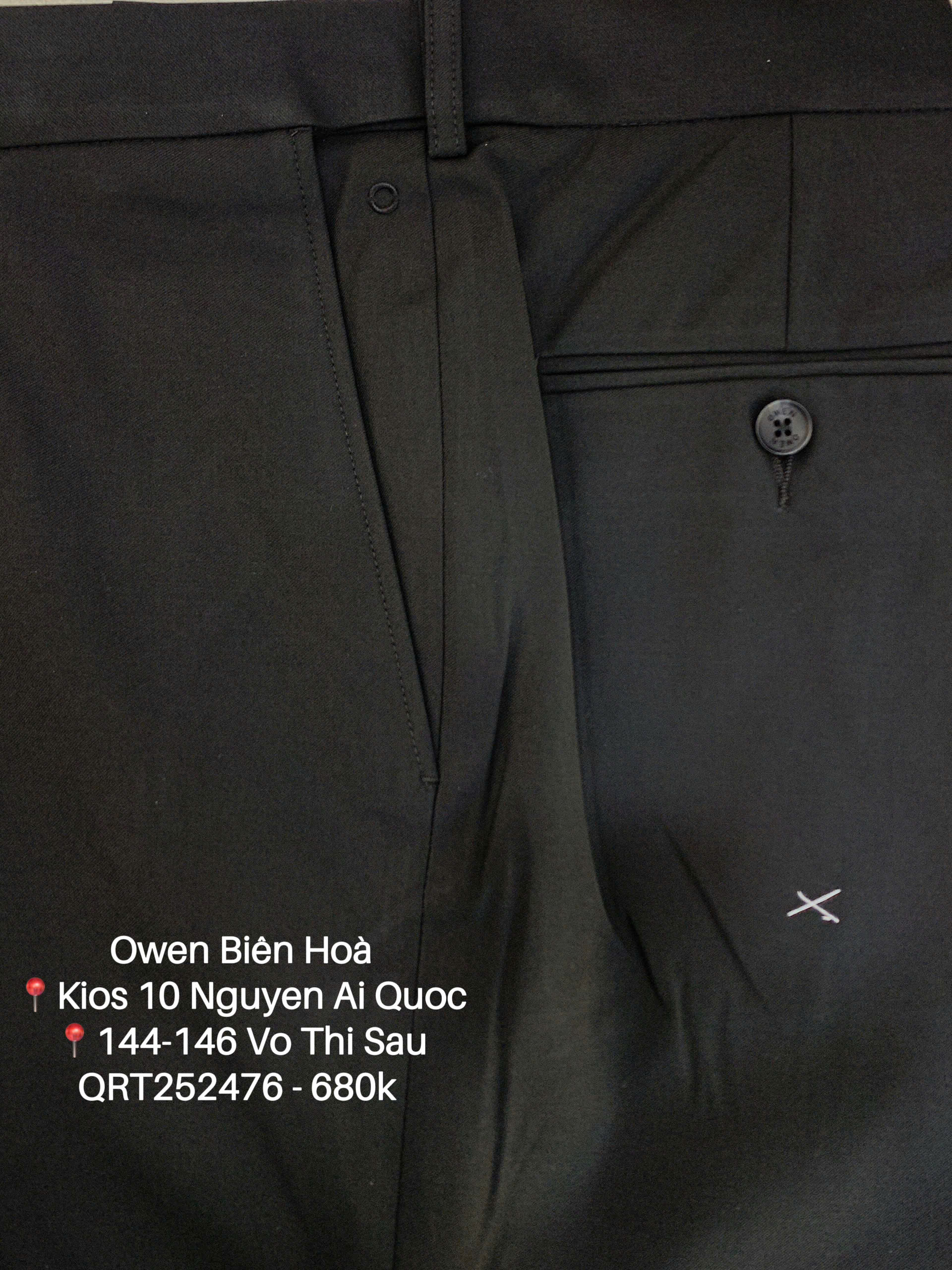 QUẦN TÂY ĐEN POLY QRT252476