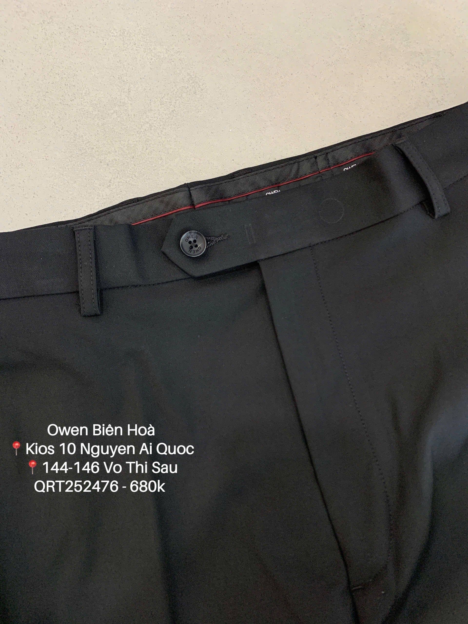 QUẦN TÂY ĐEN POLY QRT252476