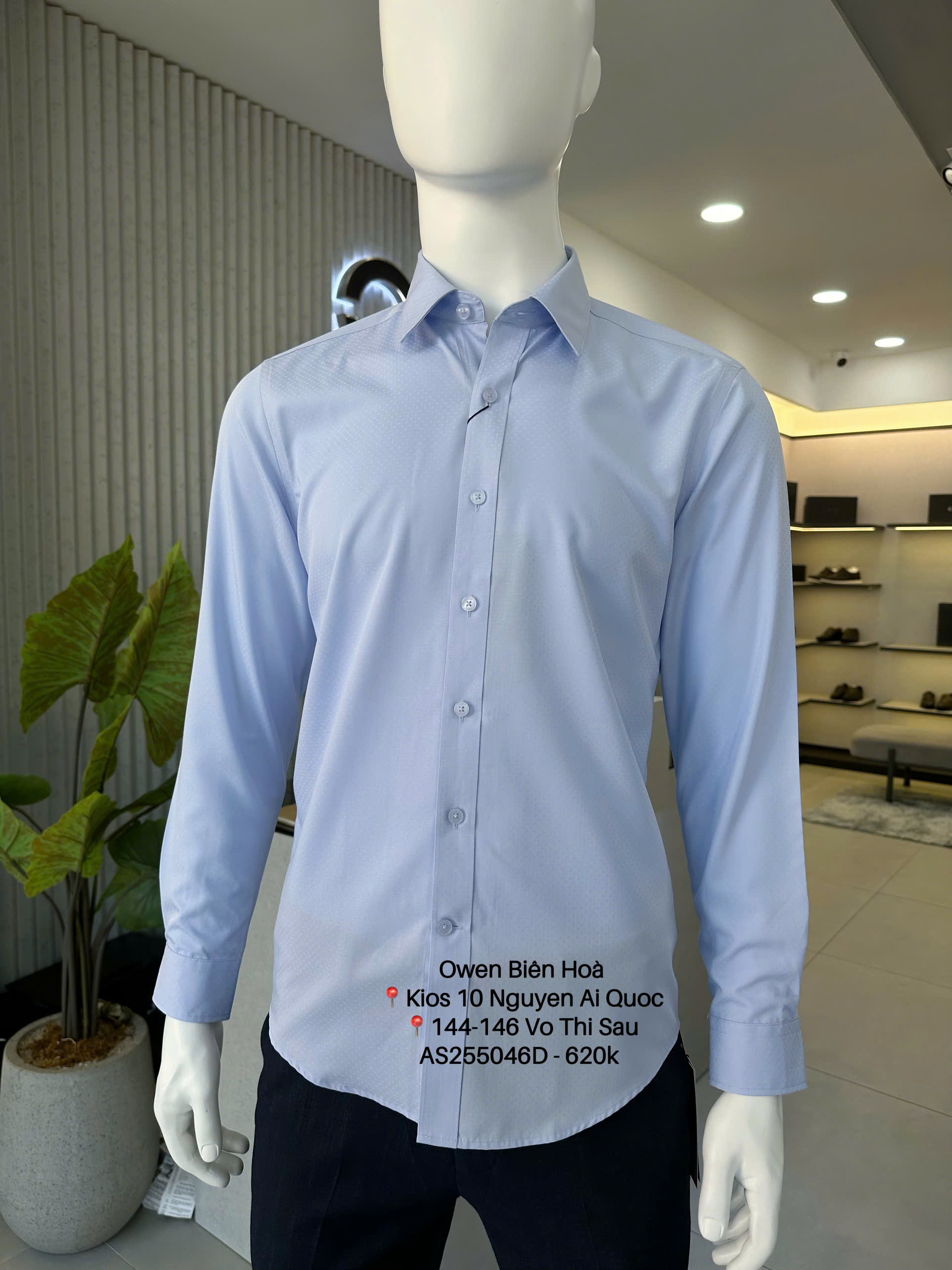 ÁO SƠ MI DÀI TAY AS255046D