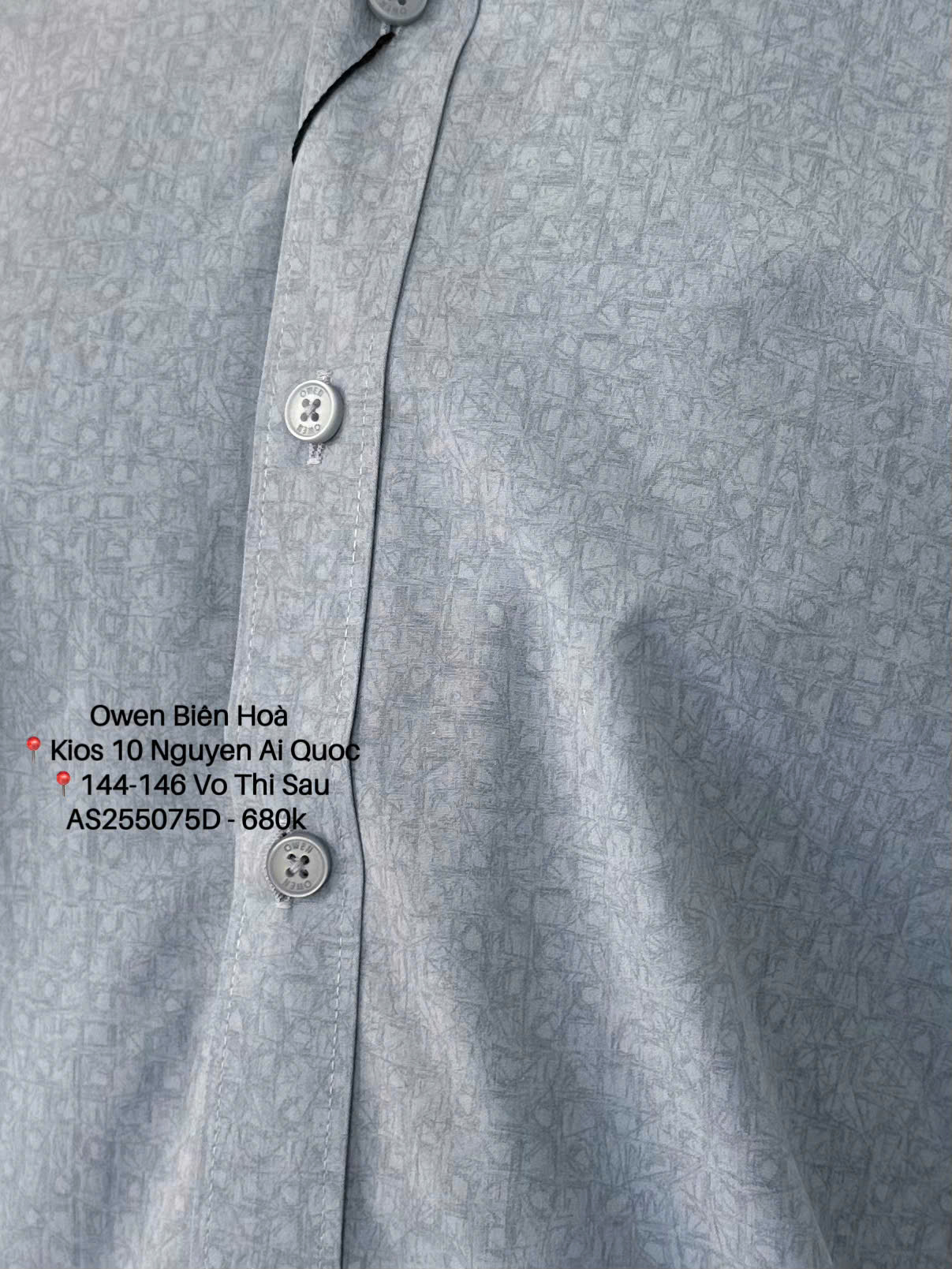 ÁO SƠ MI DÀI TAY AS255075D