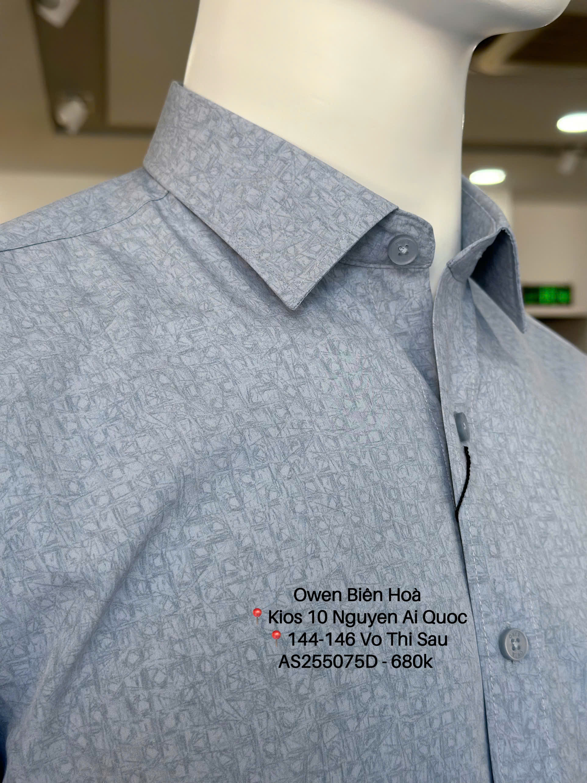 ÁO SƠ MI DÀI TAY AS255075D