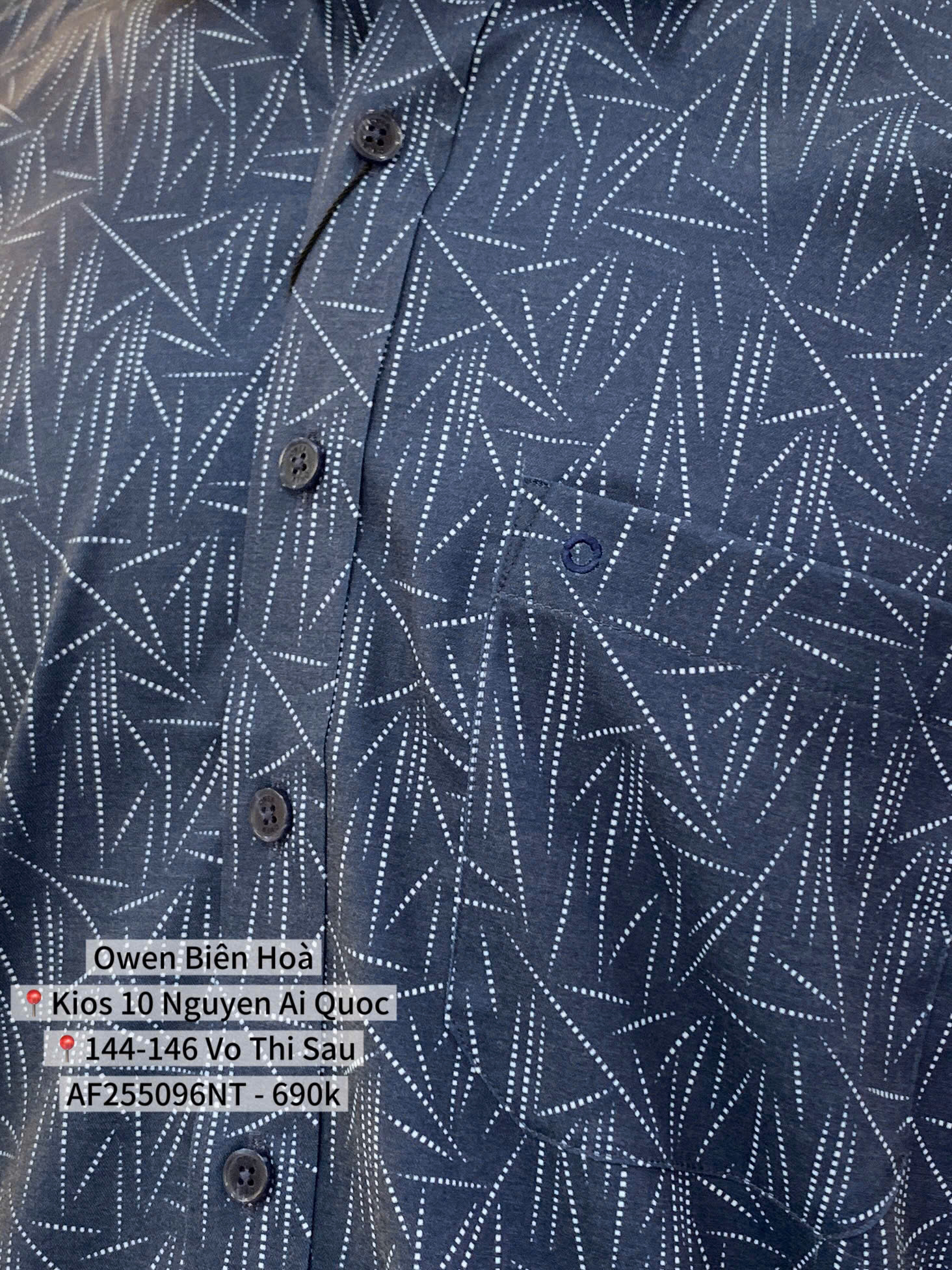 ÁO SƠ MI NGẮN TAY AF255096NT