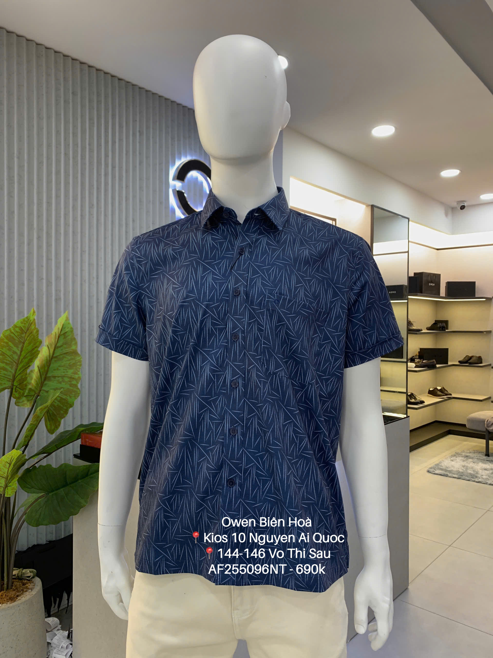 ÁO SƠ MI NGẮN TAY AF255096NT