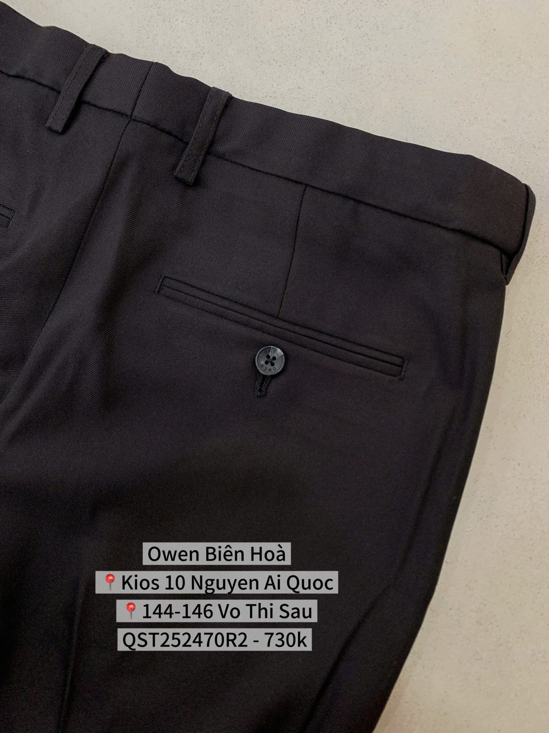 QUẦN TÂY ĐEN NANO QST252470R2