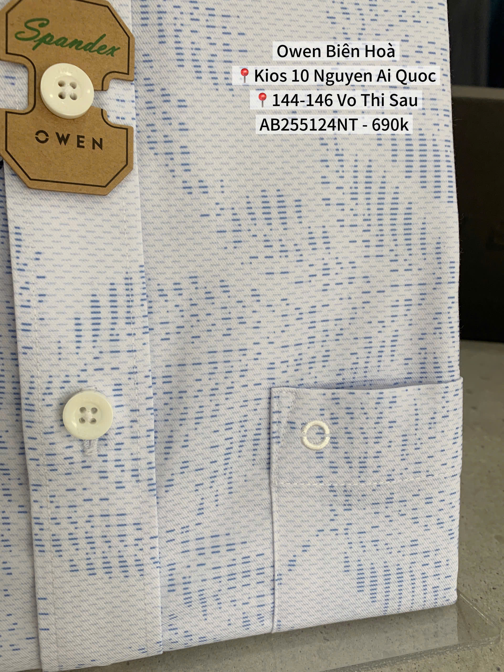 ÁO SƠ MI NGẮN TAY AB255124NT