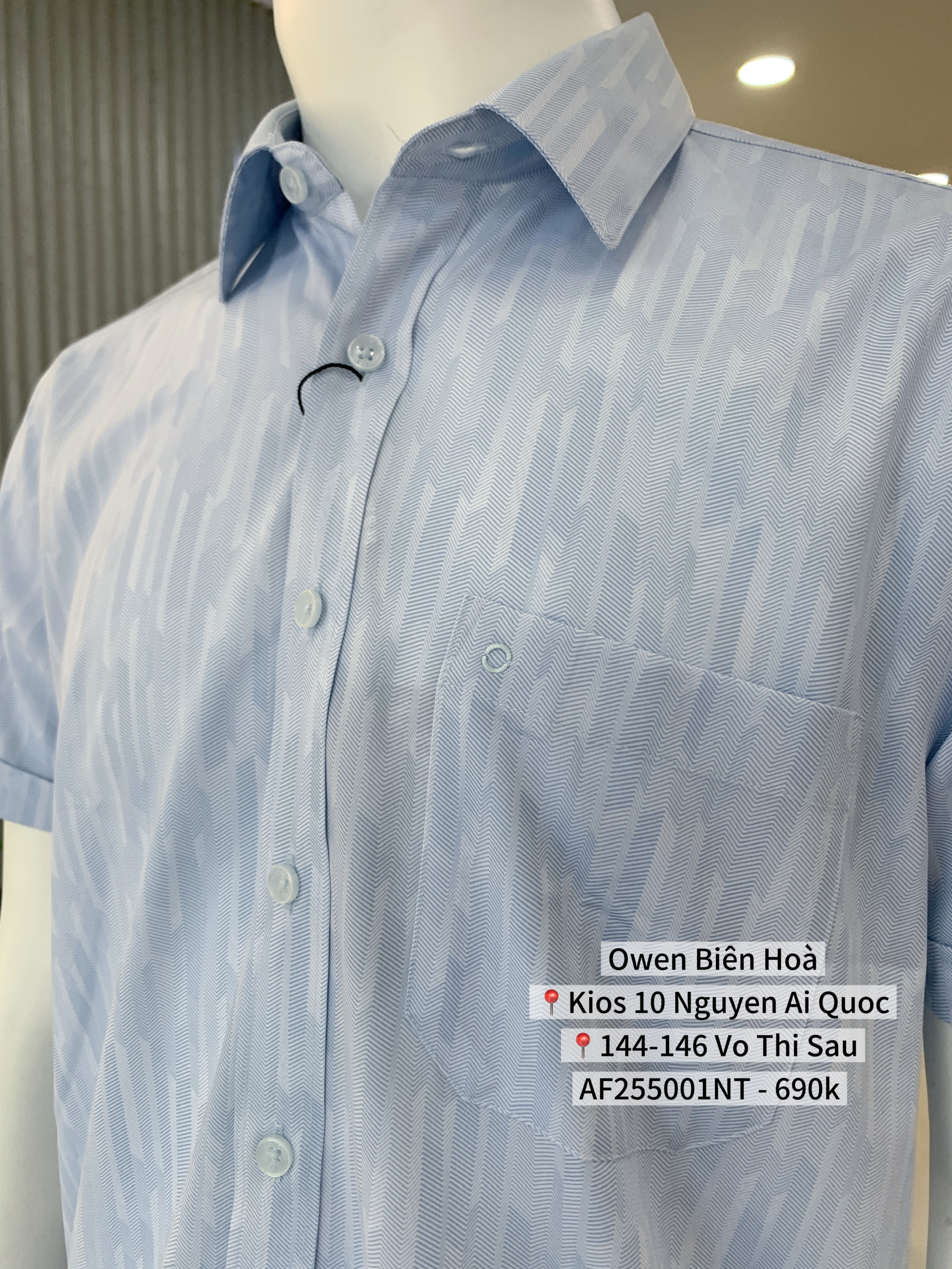 ÁO SƠ MI NGẮN TAY AF255001NT