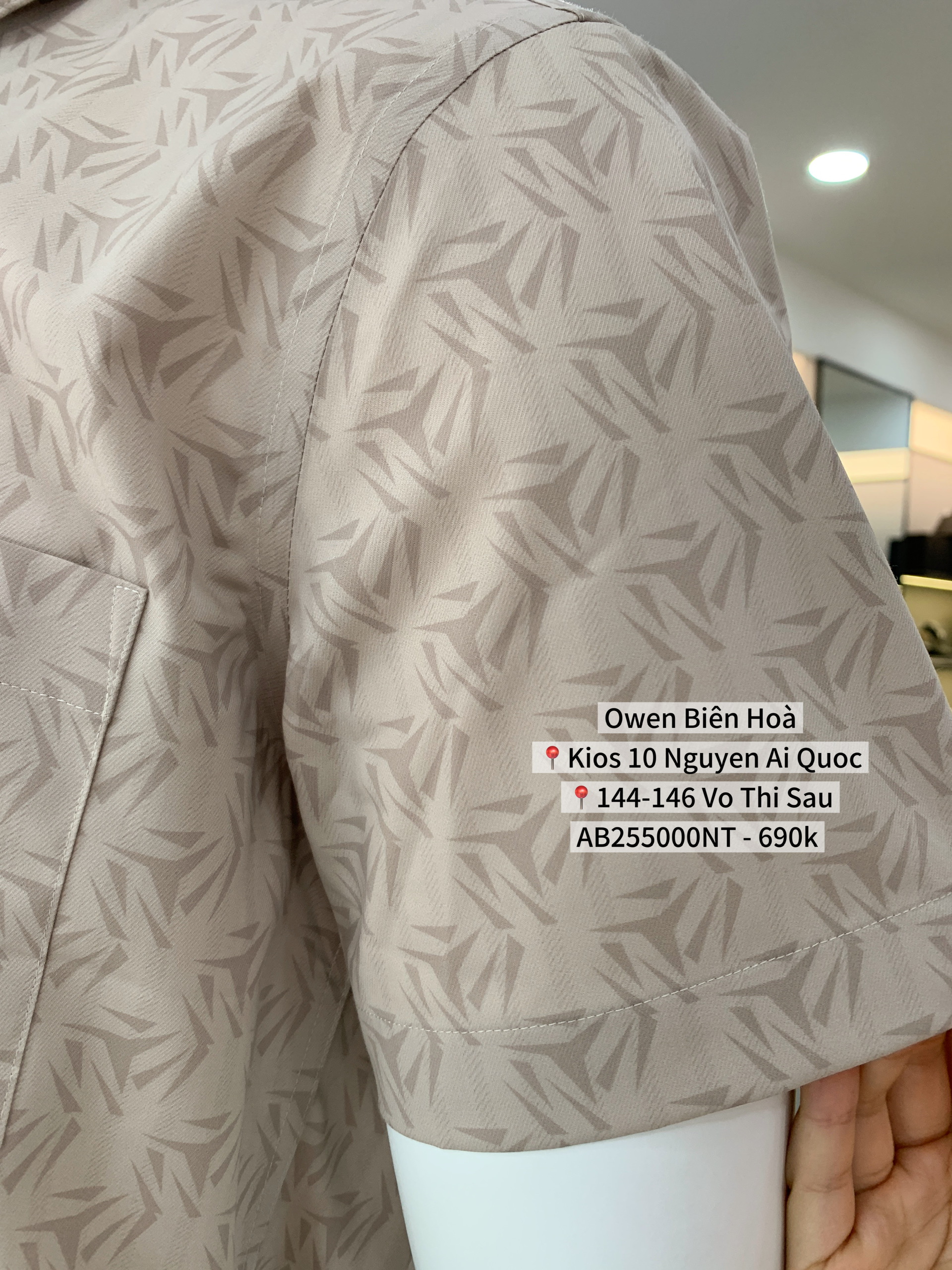 ÁO SƠ MI NGẮN TAY AB255000NT