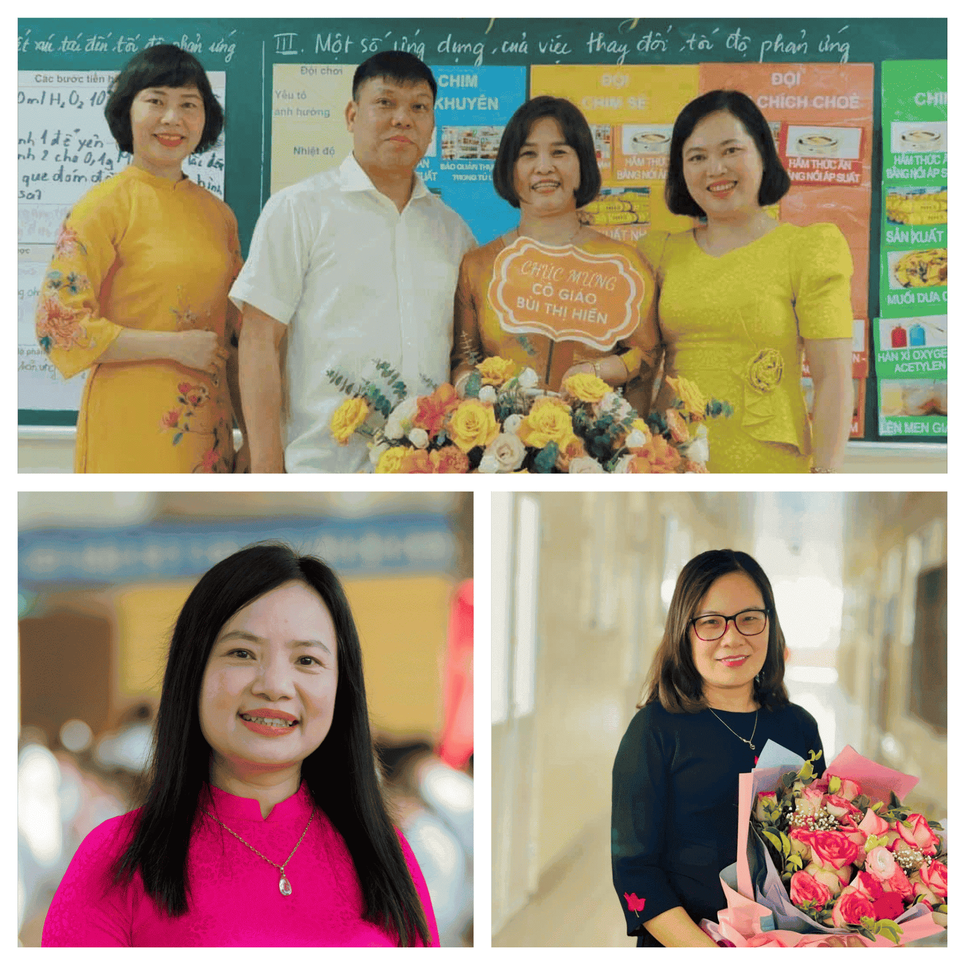 Gương mặt giáo viên đã đạt giải trong Hội thi Giáo viên dạy giỏi cấp Thành Phố các năm học . Tổ Hóa - Sinh - Công nghệ