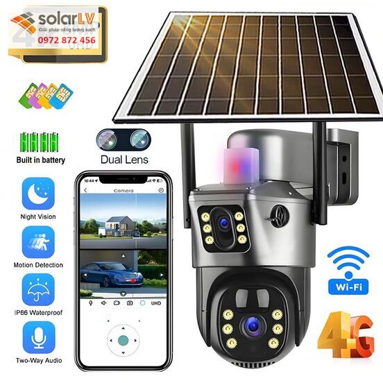 Ứng dụng pin năng lượng mặt trời cho hệ thống camera an ninh