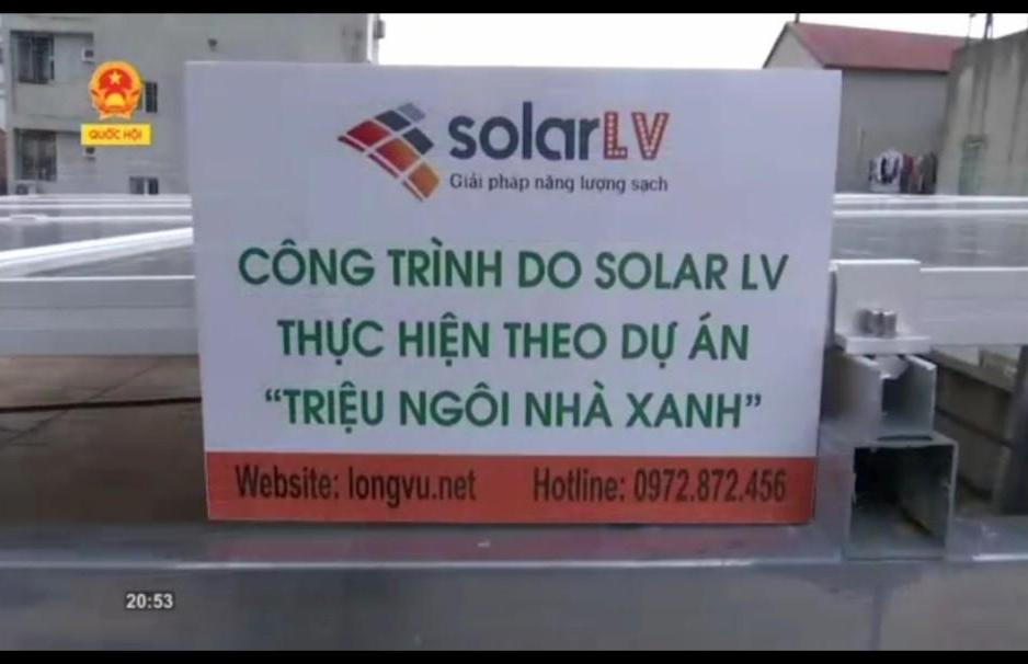 Truyền hình nhà nước đưa tin và hình ảnh công trình do Solar LV thực hiện