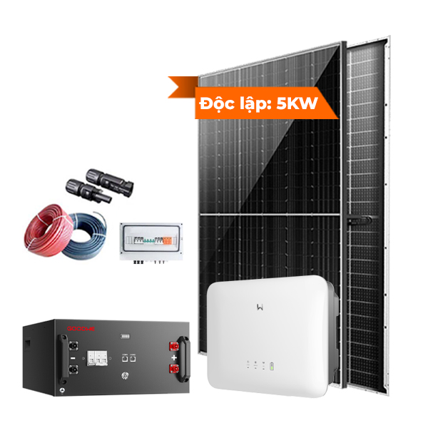 Giá bộ năng lượng mặt trời 5kW độc lập mới nhất tại Hà Nội năm 2026 – Báo giá chi tiết, cấu hình và tư vấn lắp đặt