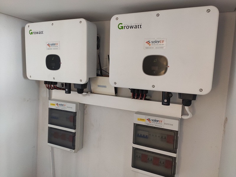 Công trình điện năng lượng mặt trời Hòa lưới 40kwp lắp đặt tại Tây Hồ-Hà Nội