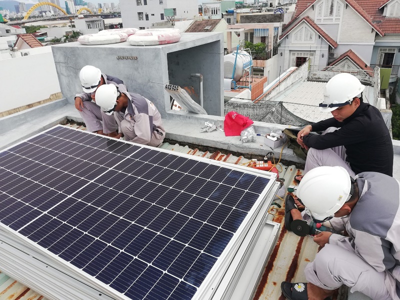 Lắp Đặt Điện Mặt Trời Hòa Lưới 5,34 KWp Tại TP Đà  Nẵng.