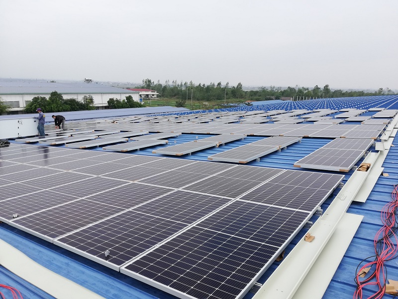 Công trình Điện mặt trời hòa lưới 1MGWp lắp đặt tại Quảng Bình