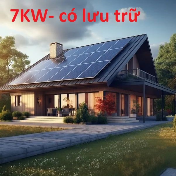 Báo giá điện năng lượng mặt trời có lưu trữ 7kw