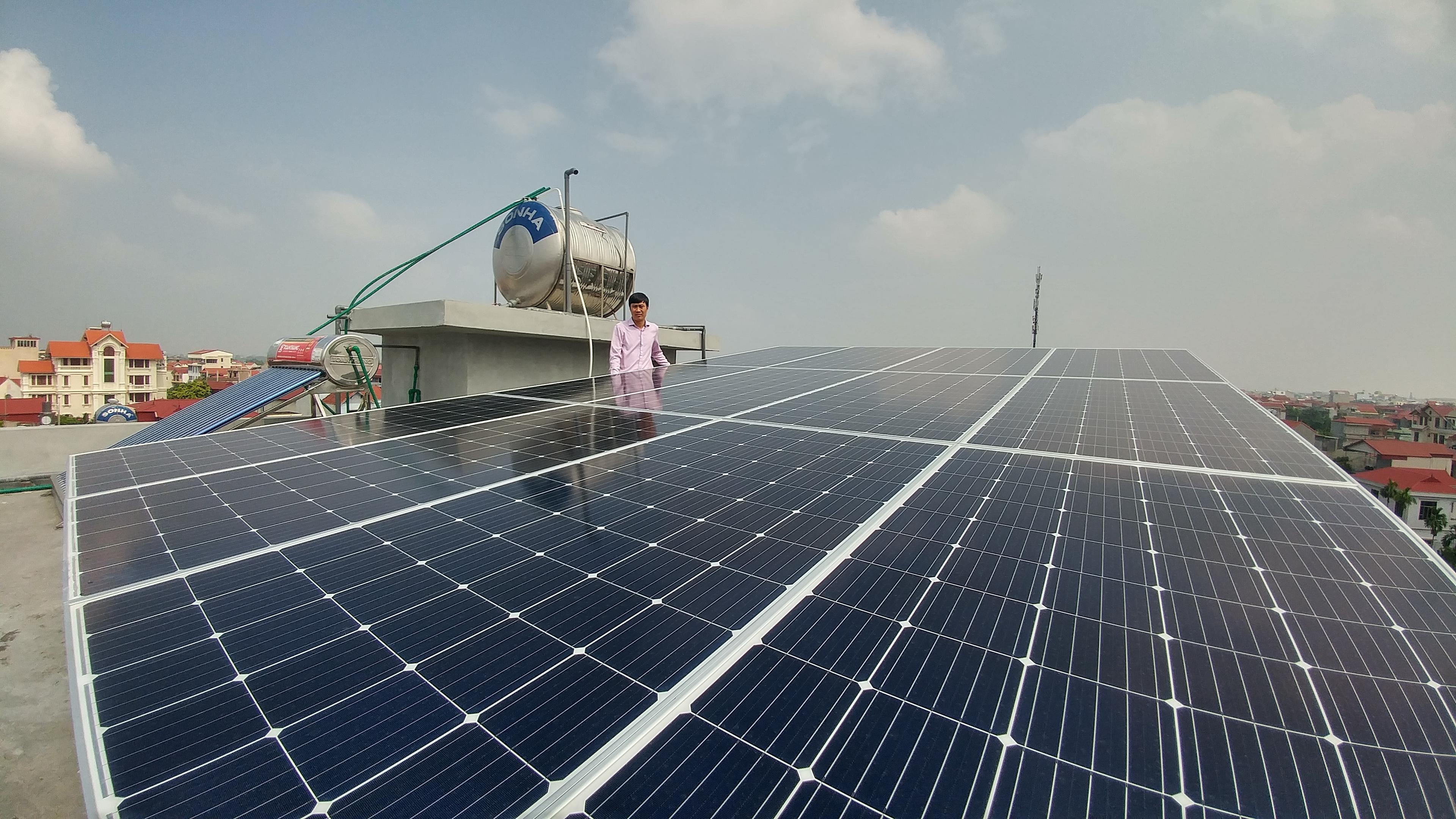 Lắp đặt Điện mặt trời áp mái 5kW tại huyện Đan Phượng,Hà Nội