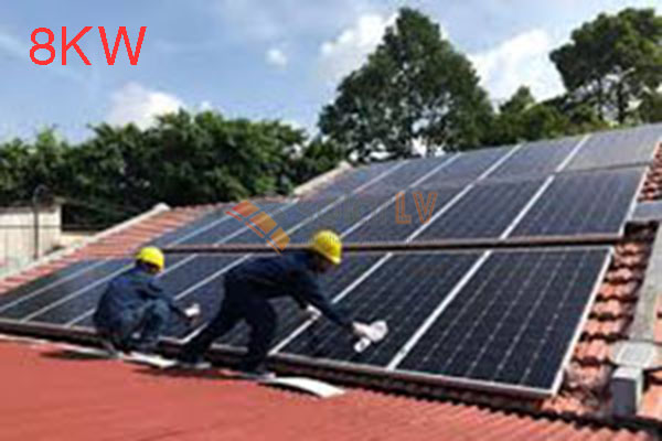 Lắp đặt hệ thống điện mặt trời hòa lưới 8kw