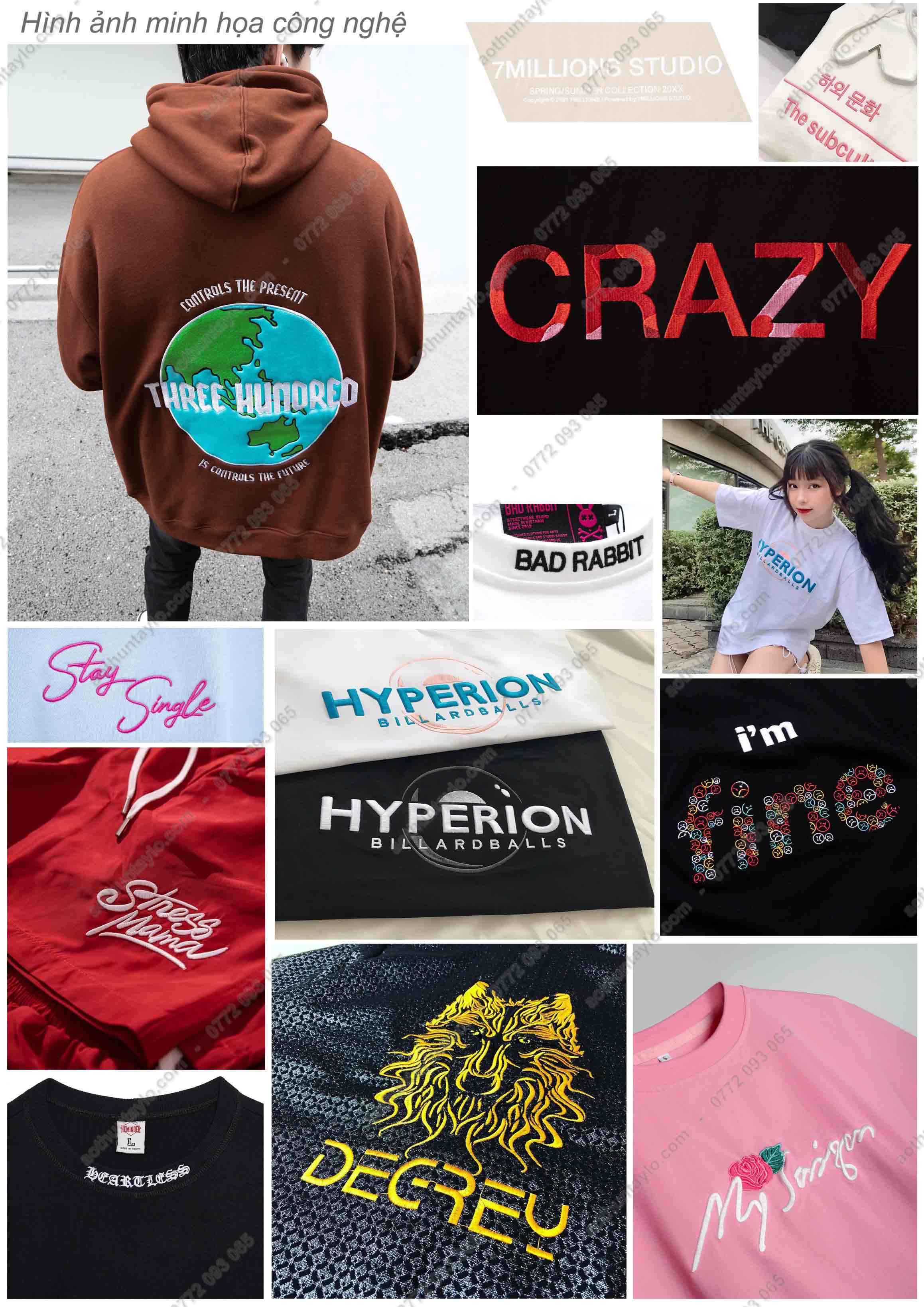 Xưởng Cắt May In Thêu Theeo Yêu Cầu Áo Quần Local Brand Unisex Streetwear STVR.vn