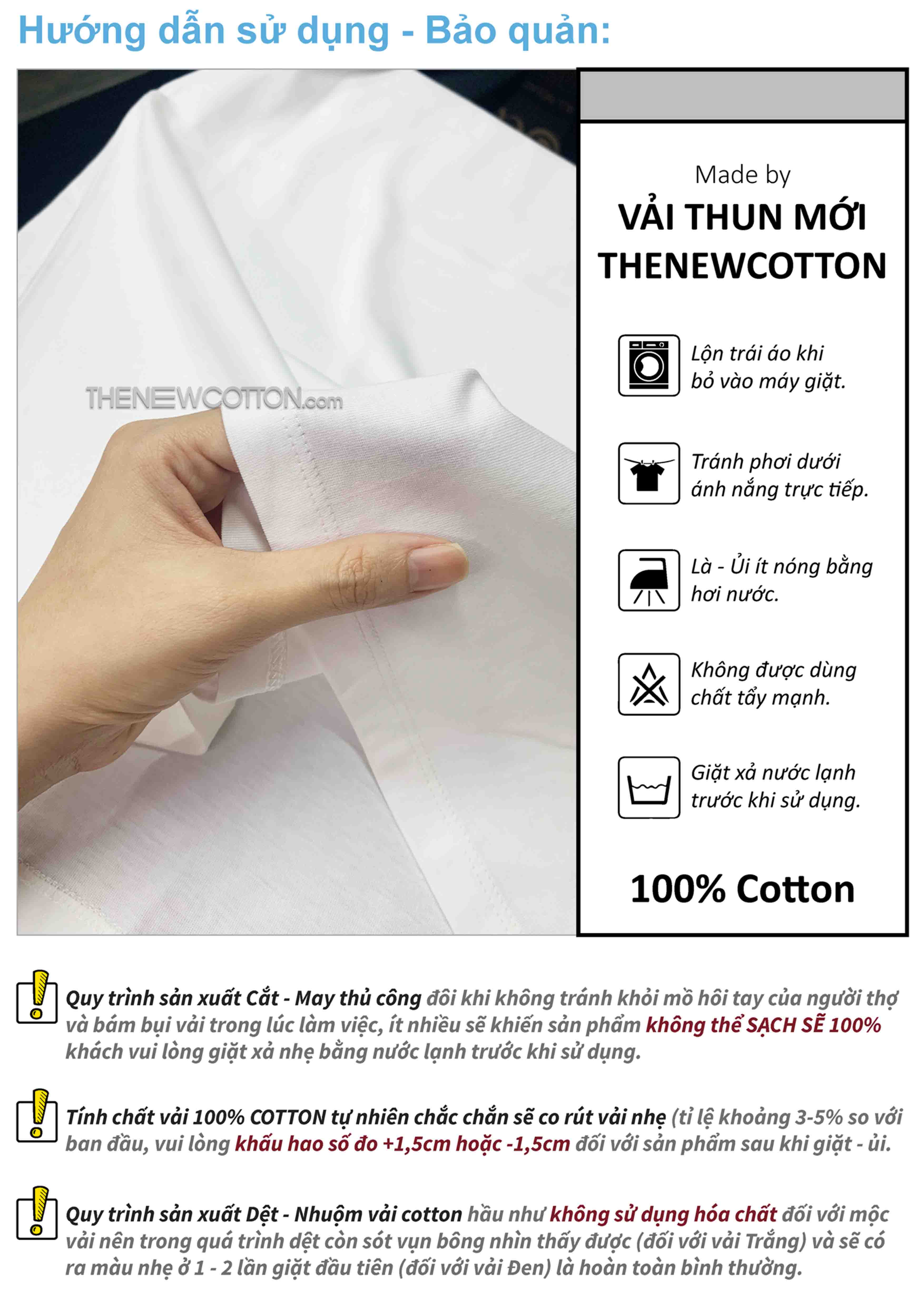 Chuyên Sỉ Phôi Áo Trơn x Vải Thun Premium 100% Cotton Mộc Úc | Xưởng May Local Brand Theo Yêu Cầu TheNewCotton.com