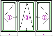 thi công cửa sổ nhôm kính 3 cánh