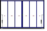 thi công cửa lùa 3 ray 6 cánh