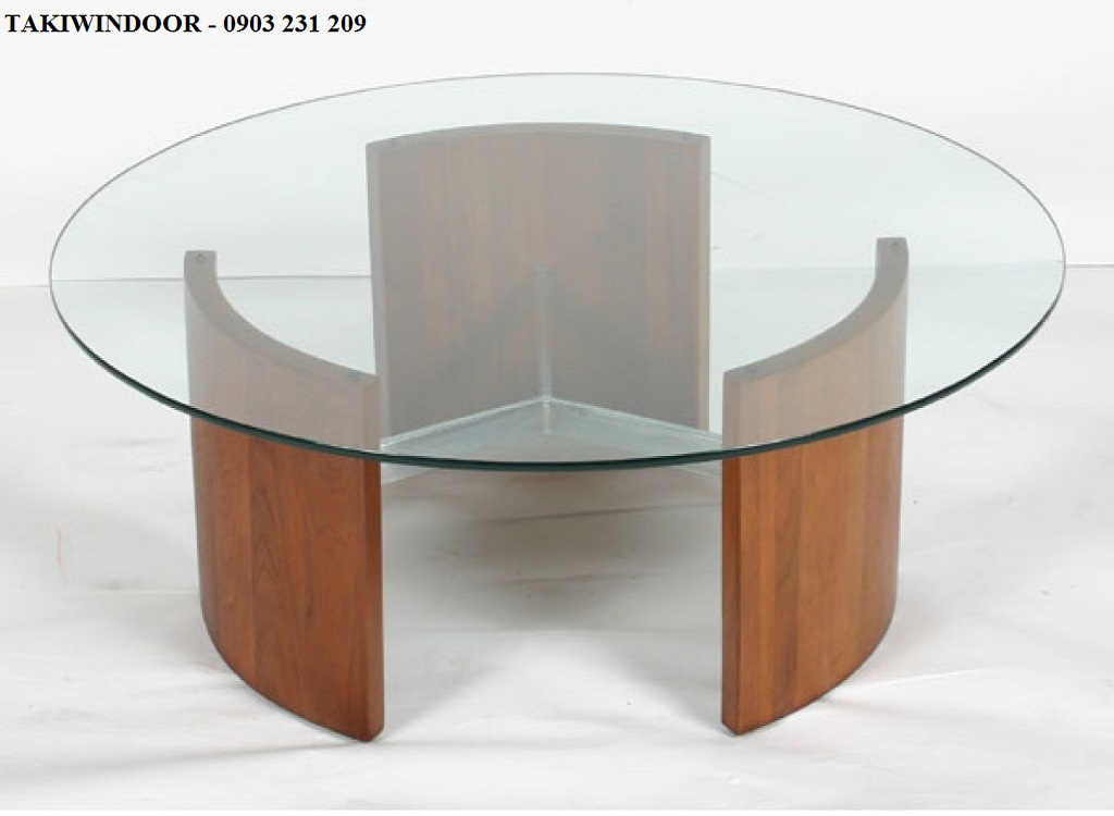 Mặt bàn kính cường lực tròn, ovan