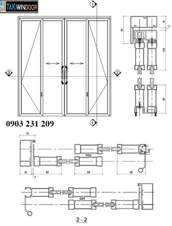 Cửa nhôm trượt quay được cải tiến với công nghệ tiên tiến, giúp đảm bảo tính năng động, dễ sử dụng và bền bỉ. Với thiết kế hiện đại, cửa nhôm trượt quay mang đến không gian sống tươi mới và sang trọng cho ngôi nhà của bạn.