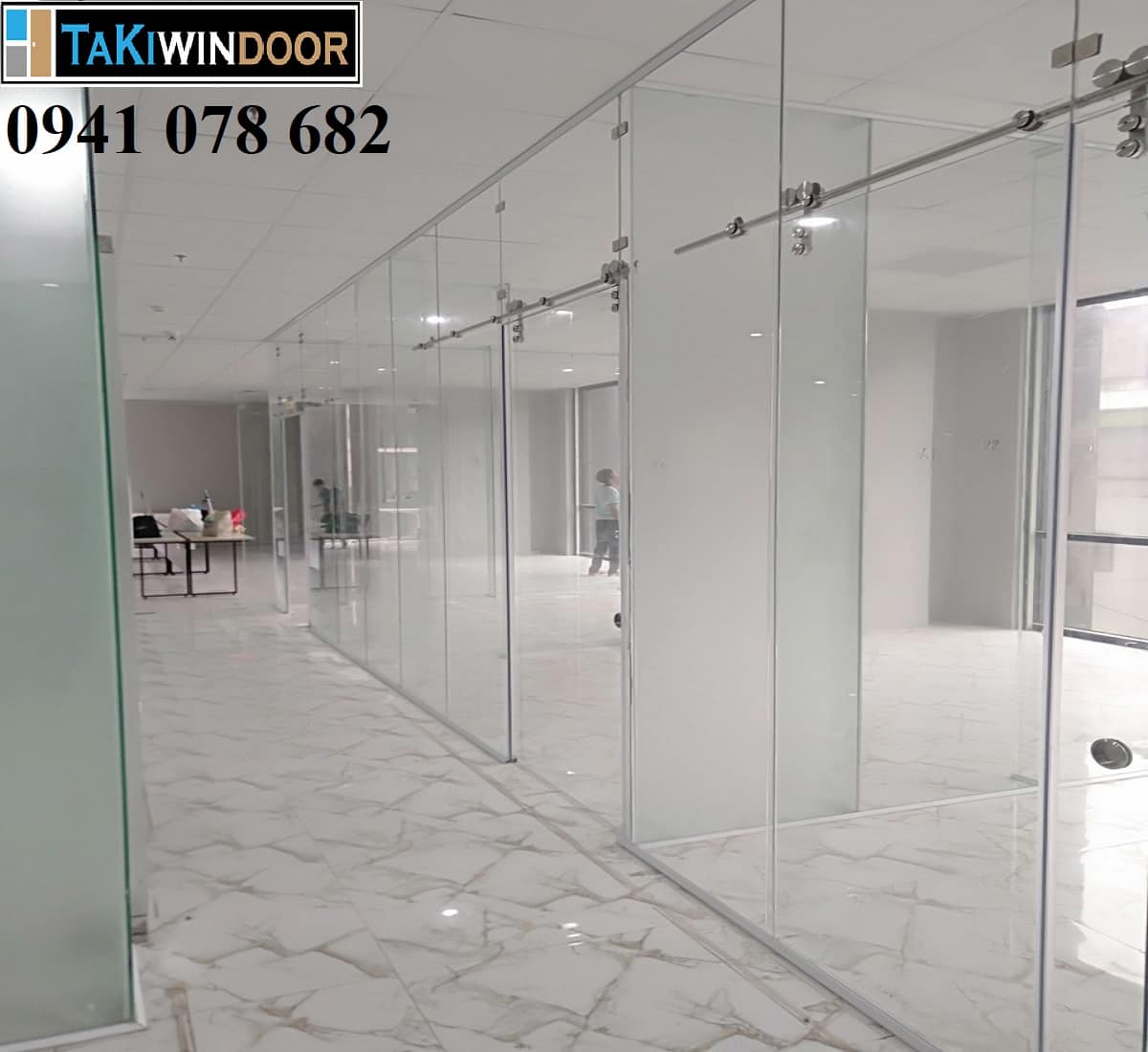Thi công vách kính cường lực tại Hà Nam